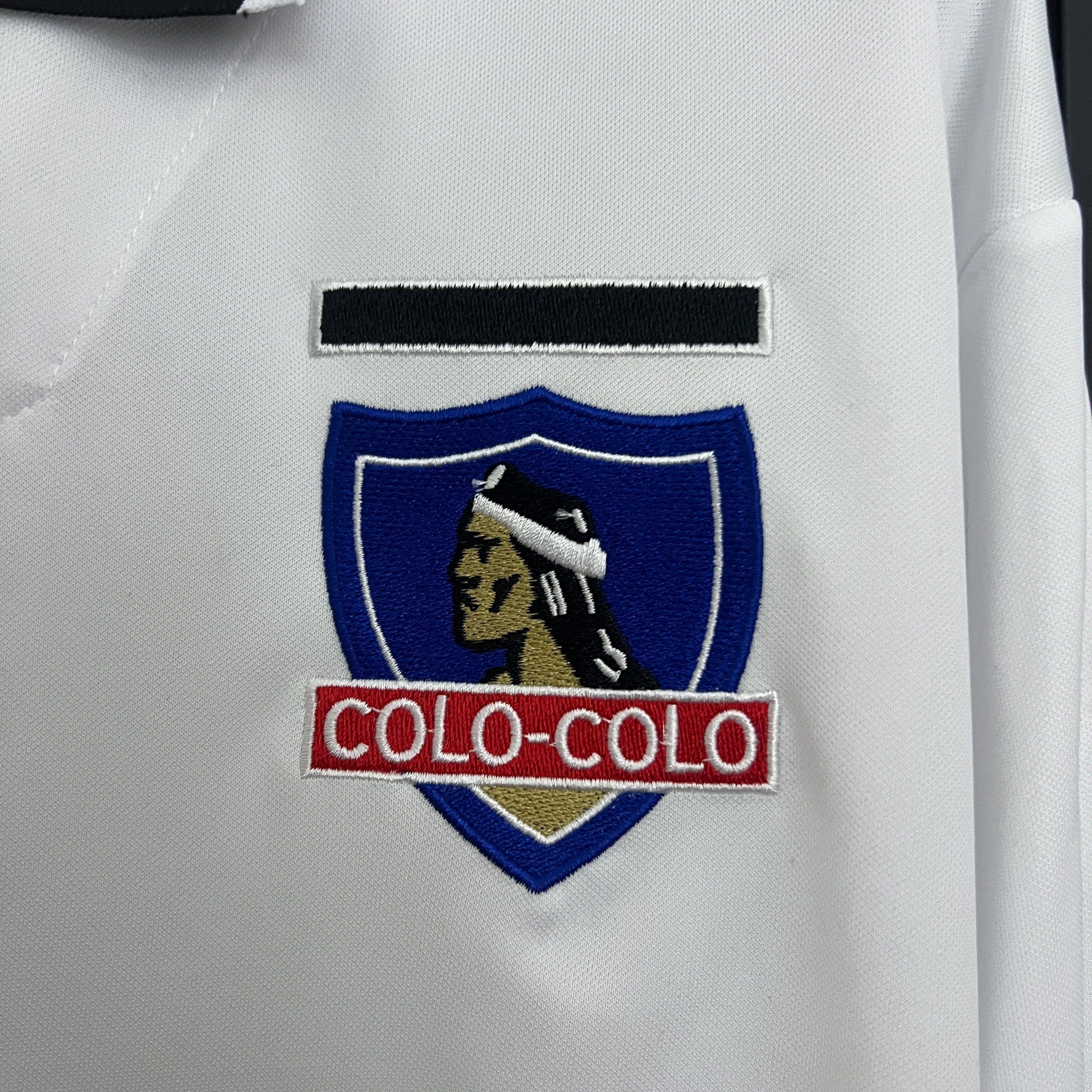 1990s Colo-Colo Retro Football Shirt | White Black Home