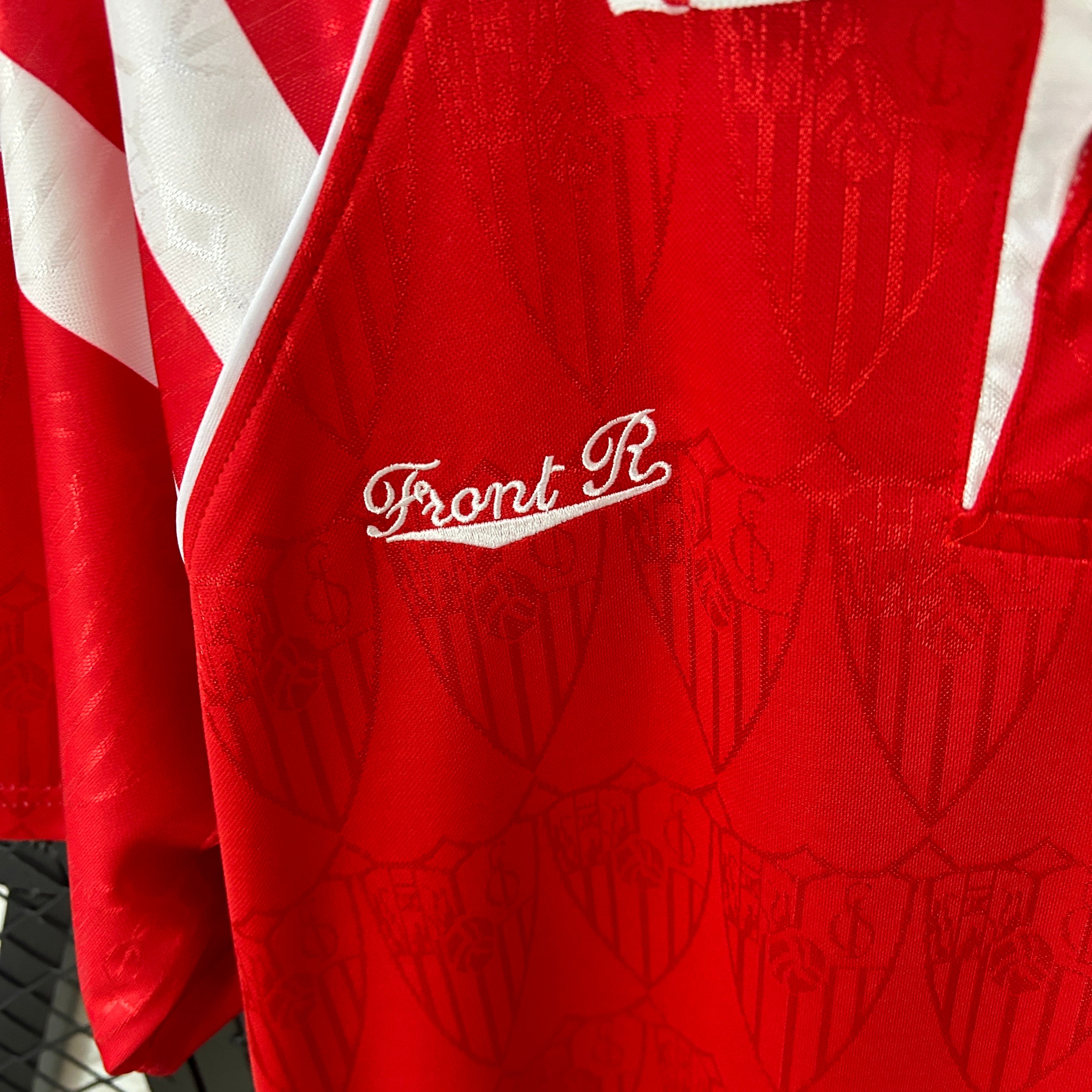 1990s Sevilla Retro Football Shirt | Red White Home
