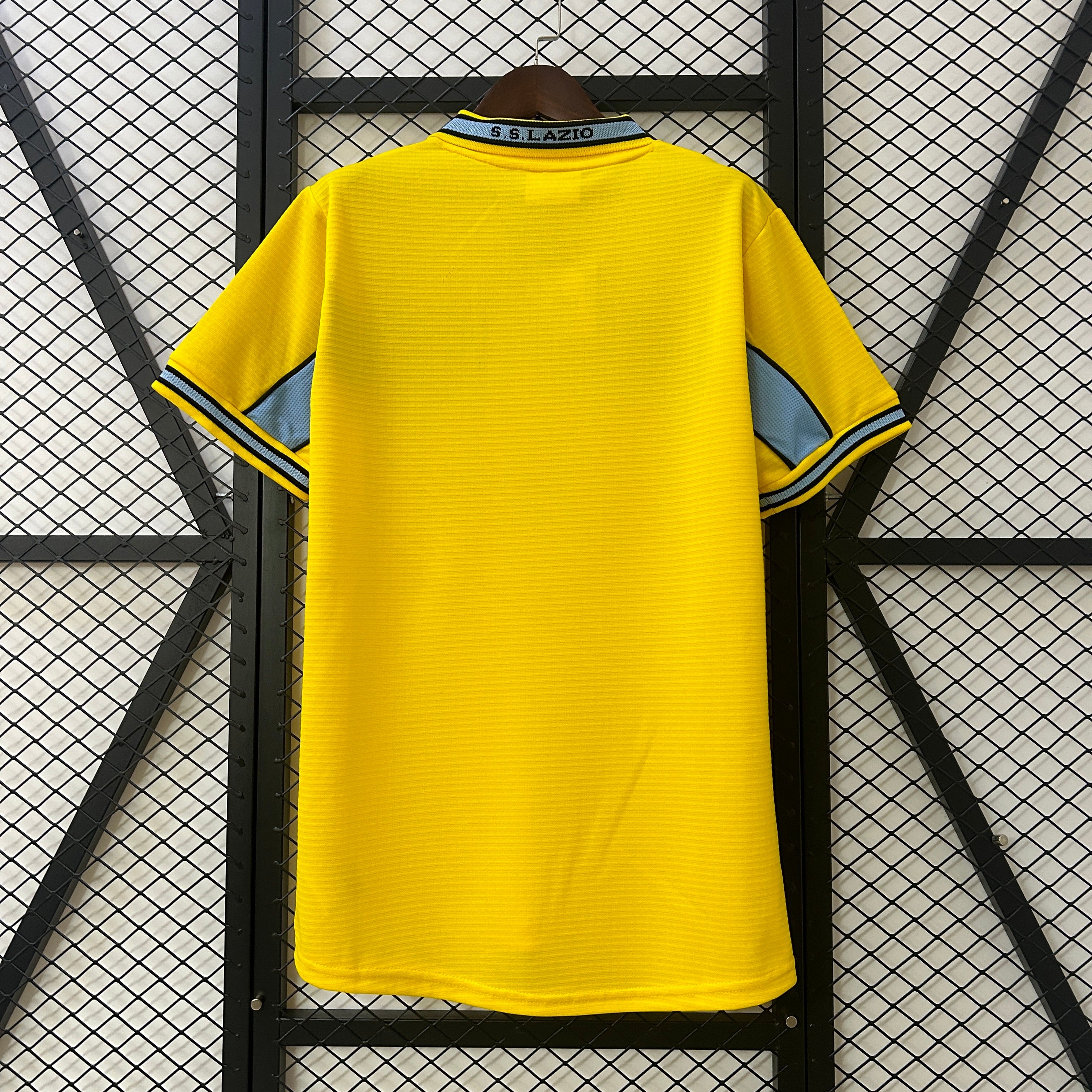 1990s Lazio Retro Football Shirt | Yellow Sky Blue Home