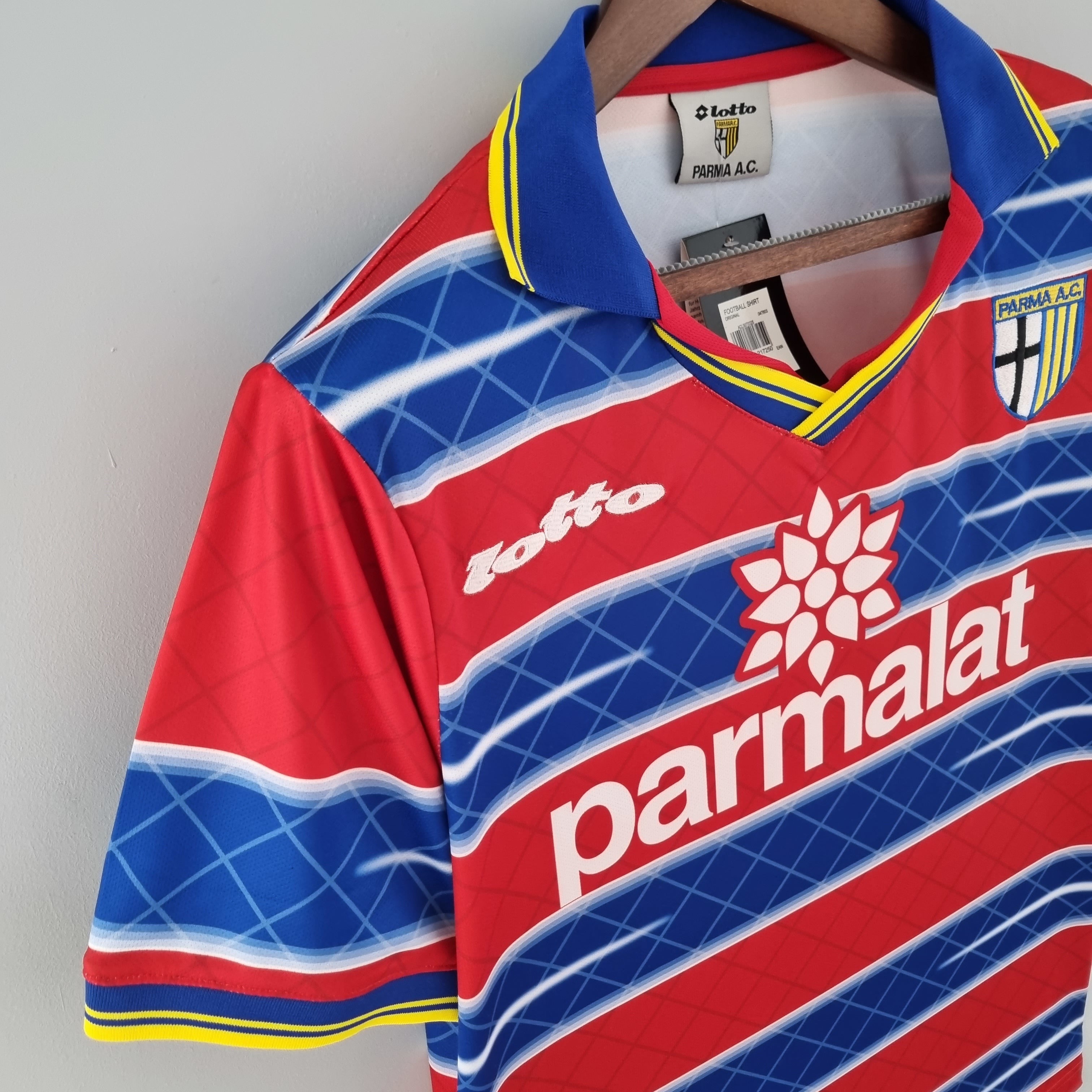 1990s Parma Retro Football Shirt | Red Blue Home