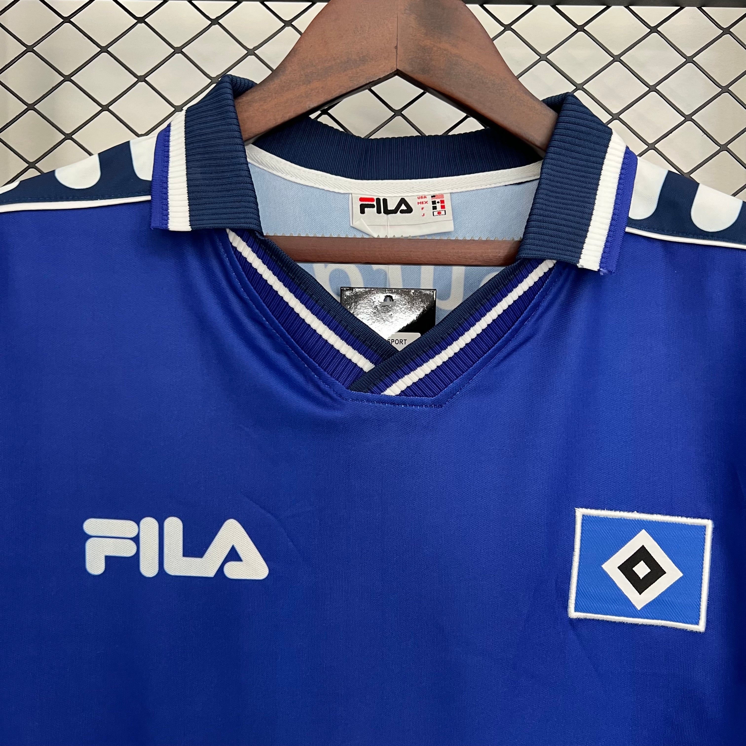 1990s Hamburger SV Retro Football Shirt | Blue White Home