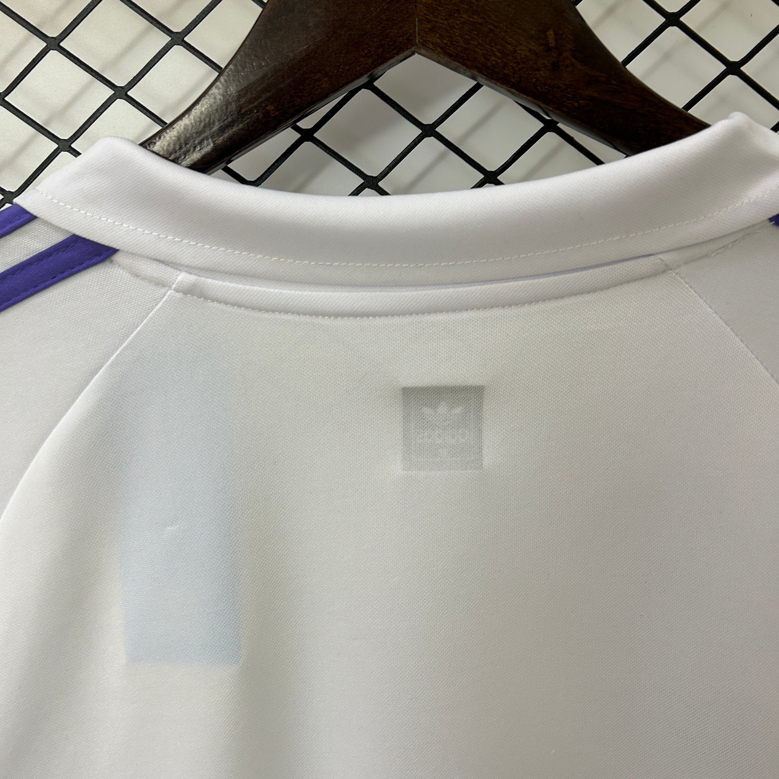 1980s Real Madrid Retro Football Shirt | White Purple Home