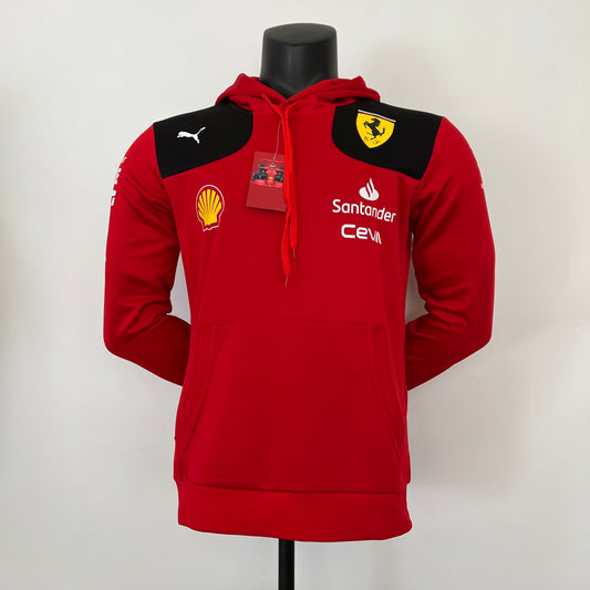 Ferrari F1 2023 Player Fit Hoodie | Red Black