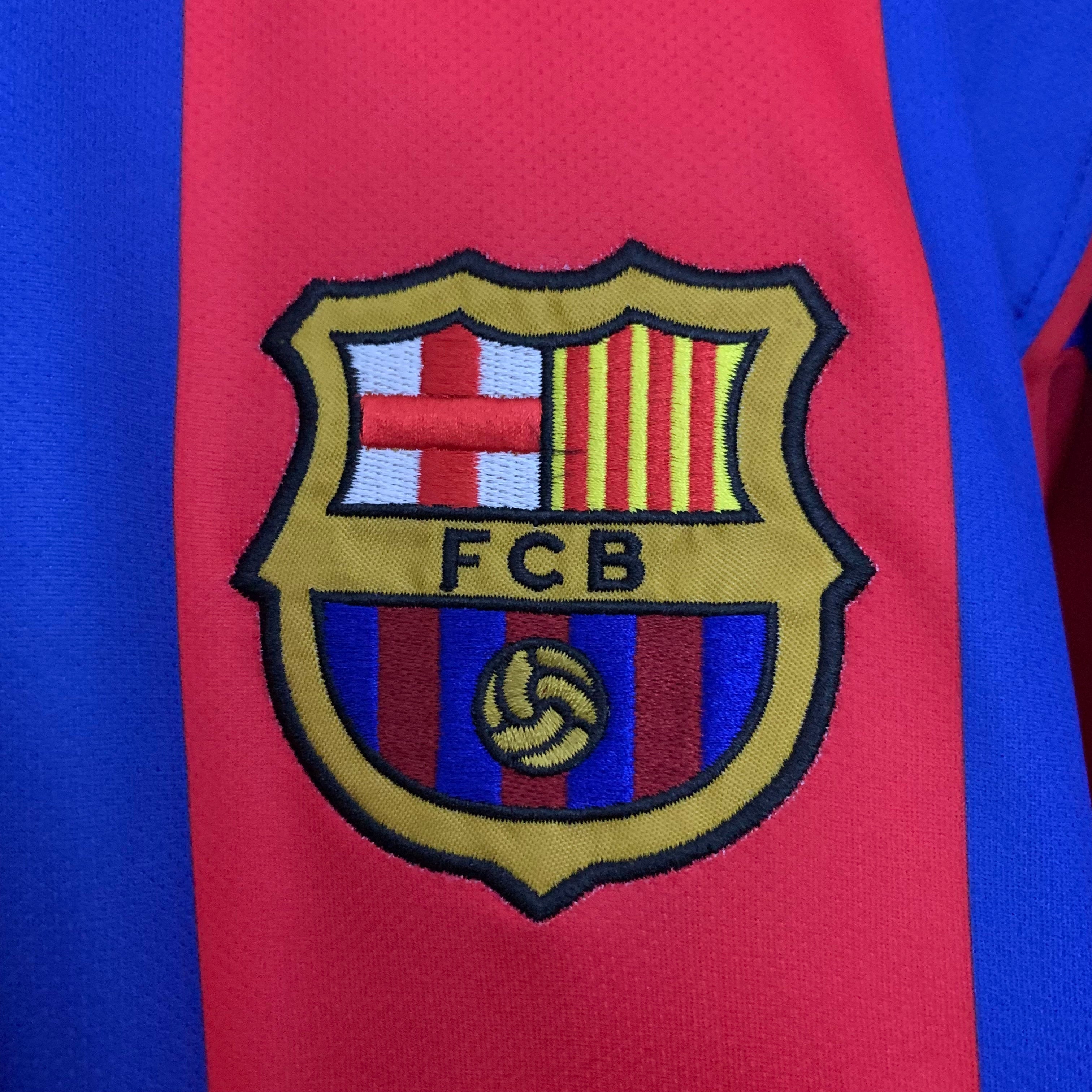 1990s Barcelona Retro Football Shirt | Blue Red Home