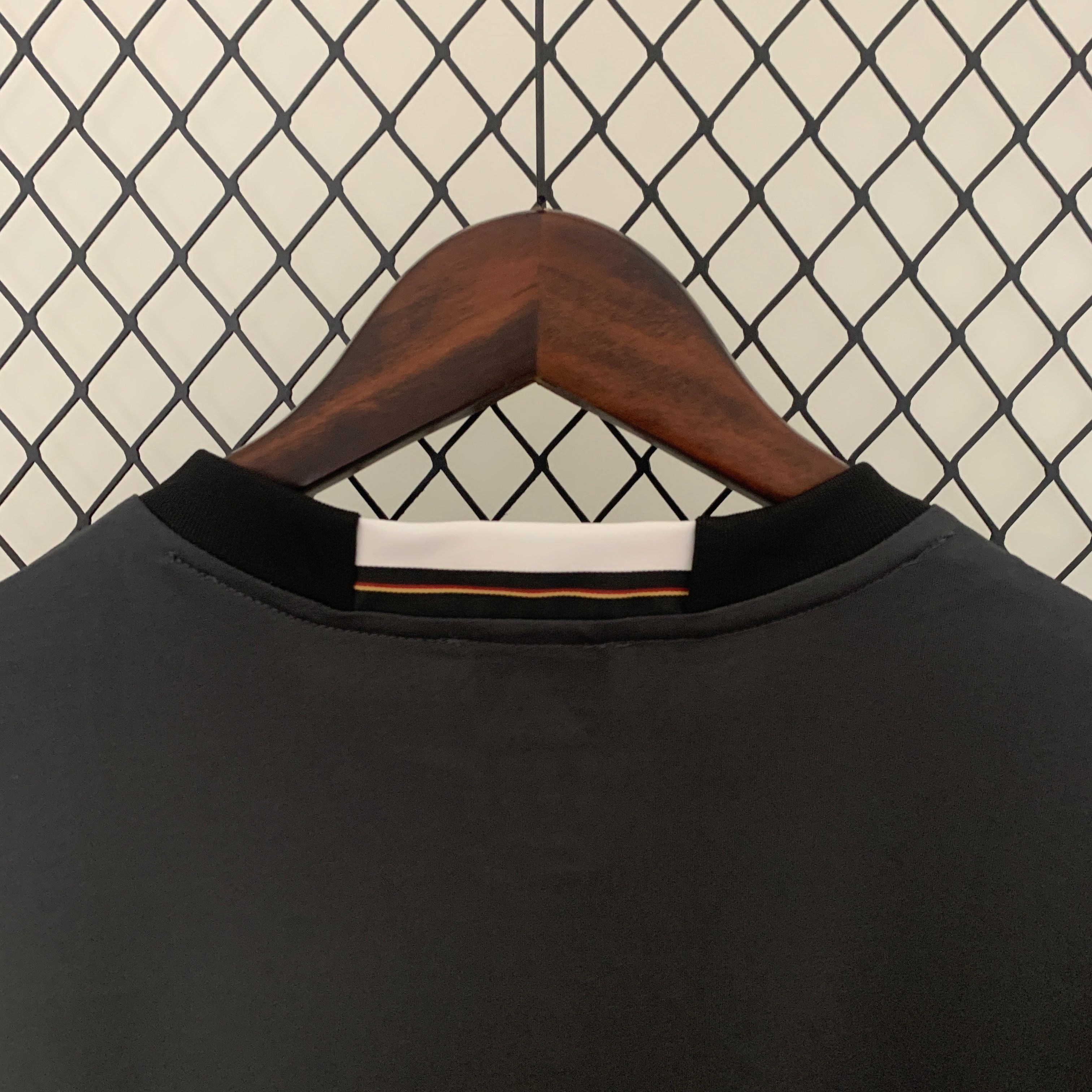 2020s Germany Retro Football Shirt | Black Olive Home