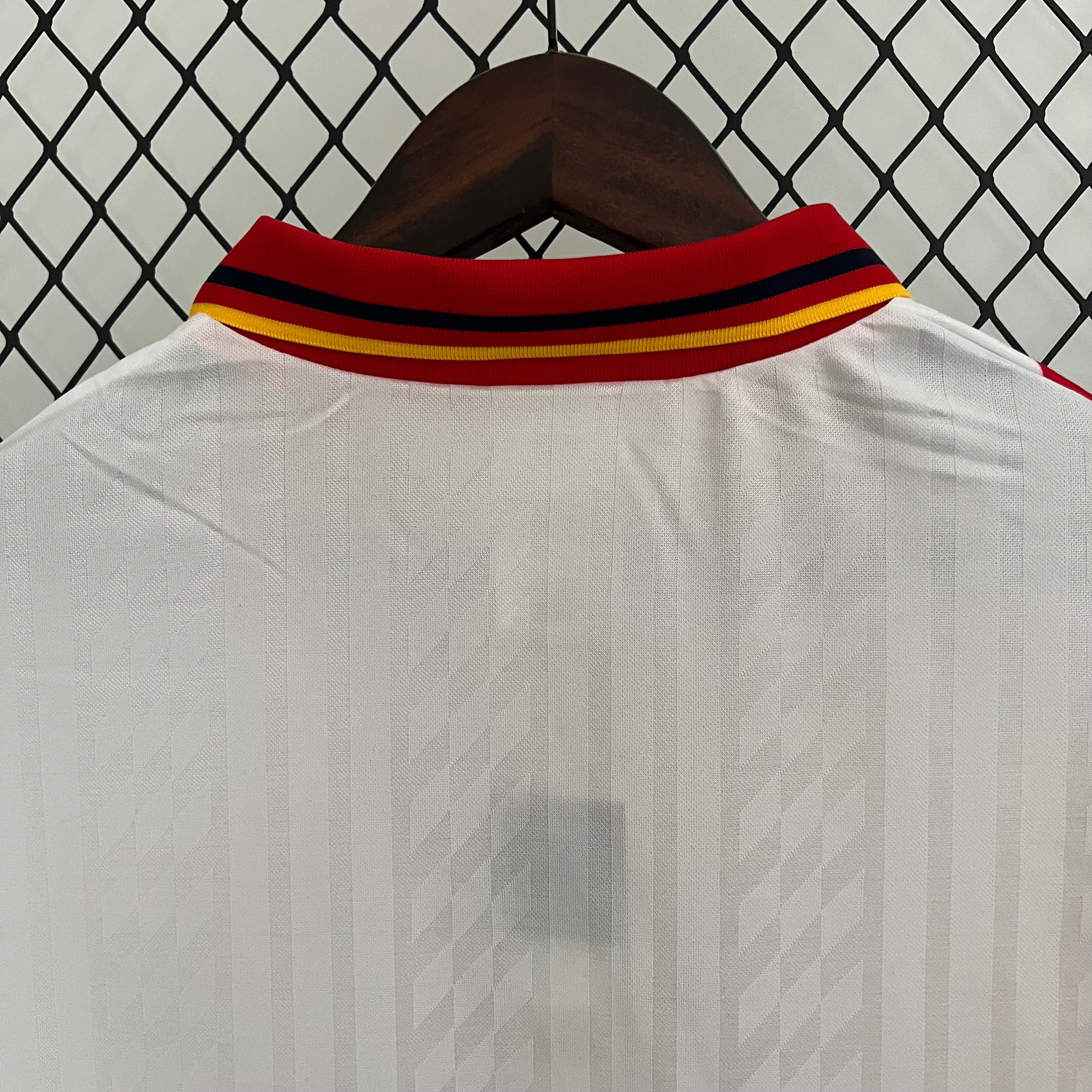 1990s Spain Retro Football Shirt | White Red Home