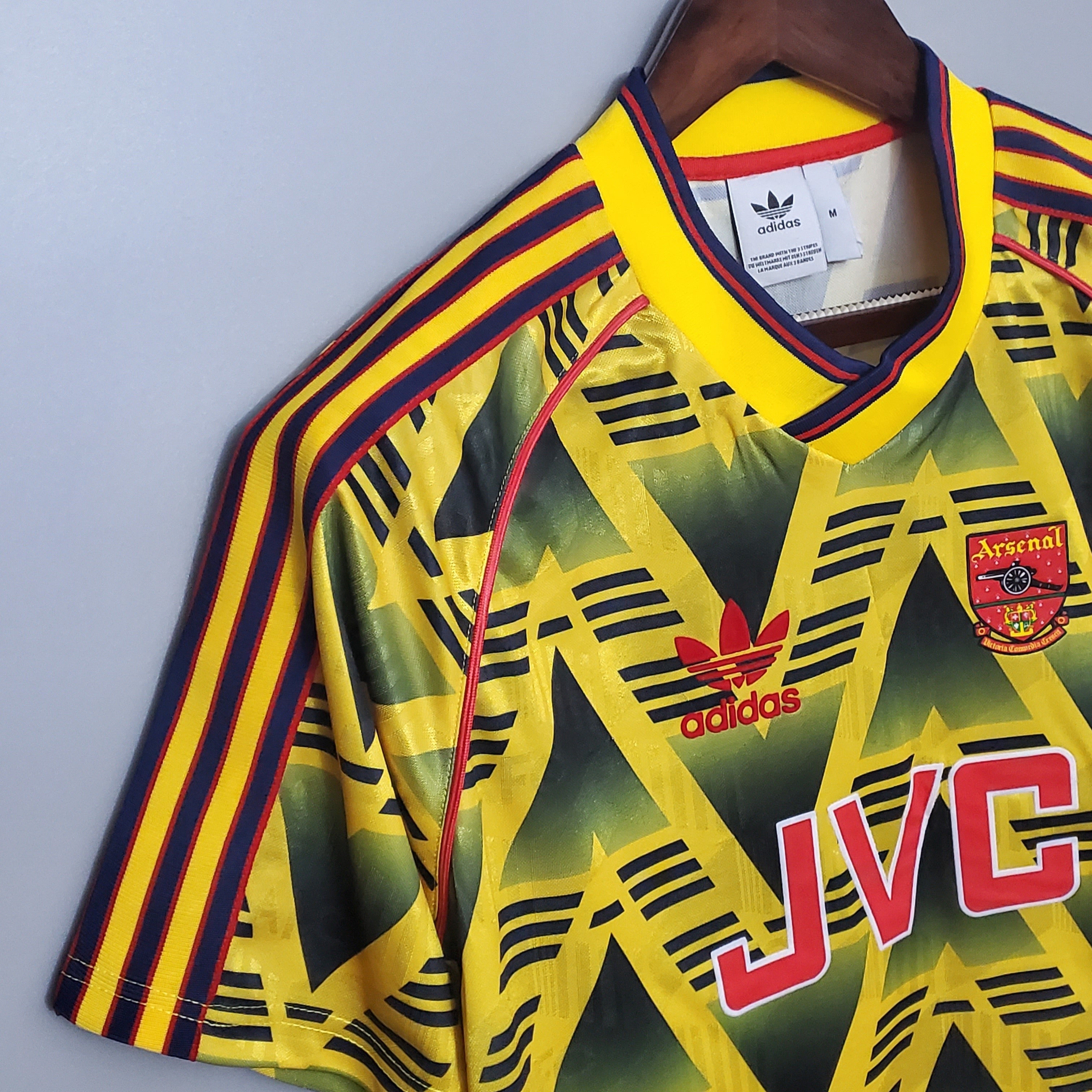 1990s Arsenal Retro Football Shirt | Yellow Black Home