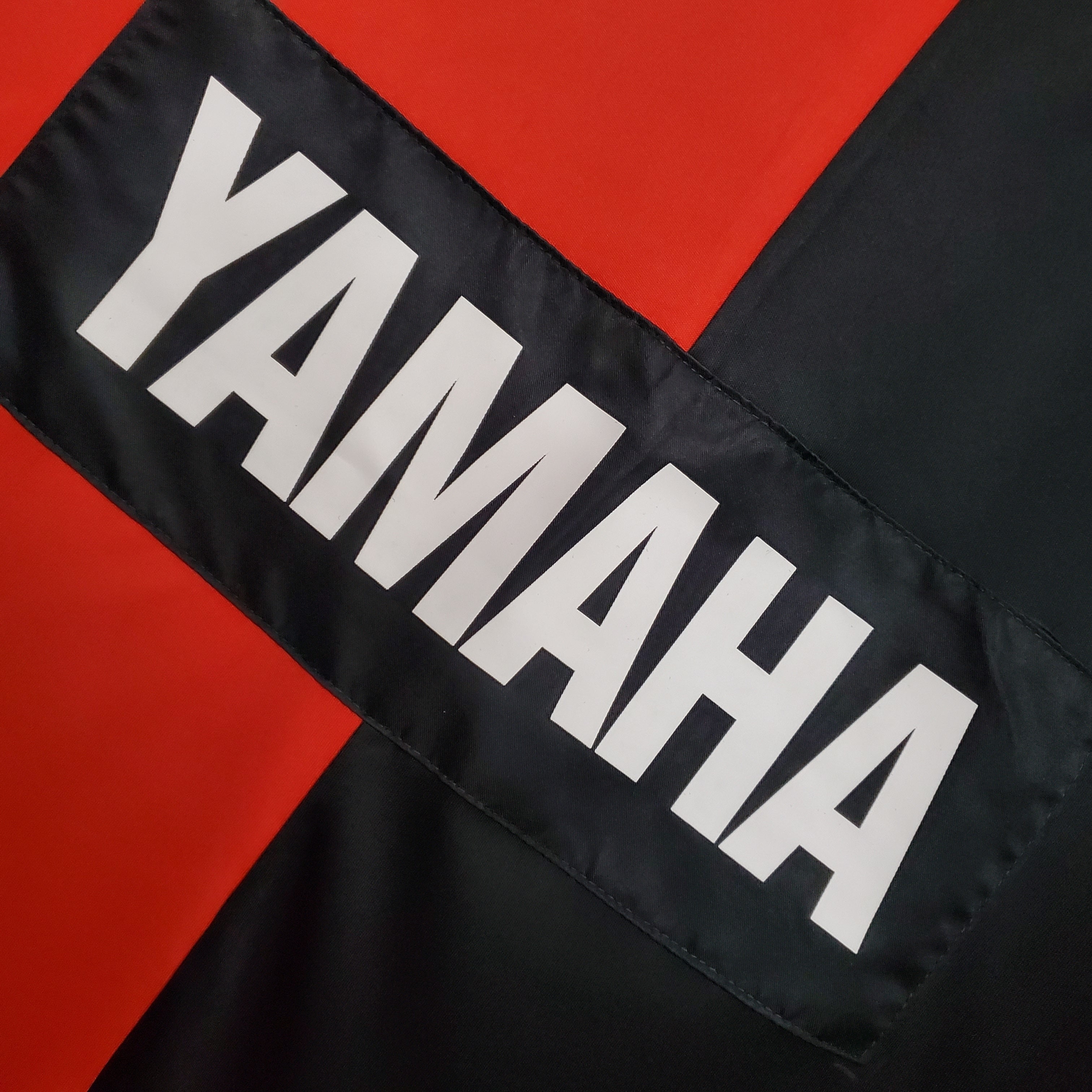 1990s Unknown Team Retro Football Shirt | Red Black Home