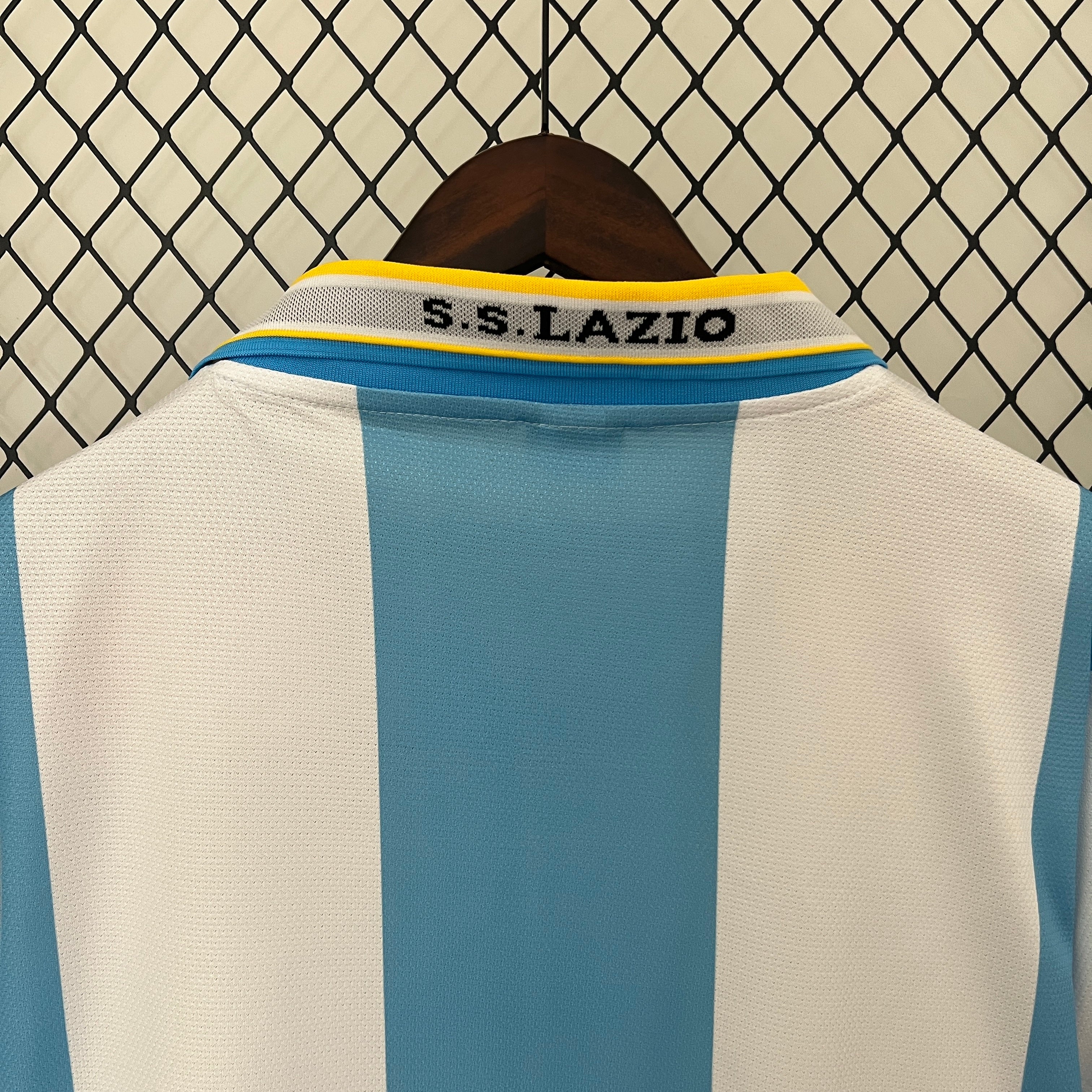 1990s Lazio Retro Football Shirt | Sky Blue White Home