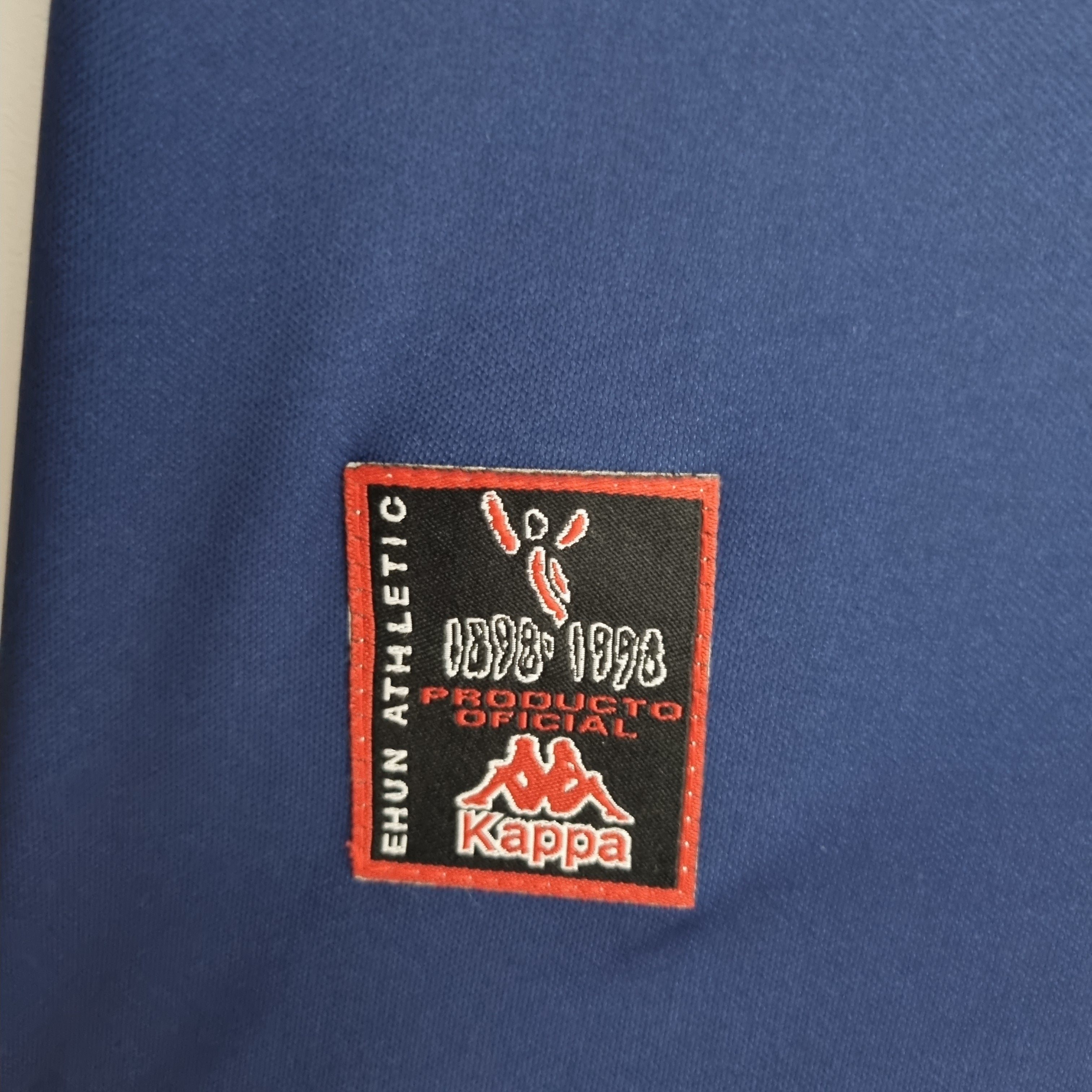 1990s Athletic Bilbao Retro Football Shirt | Navy White Home