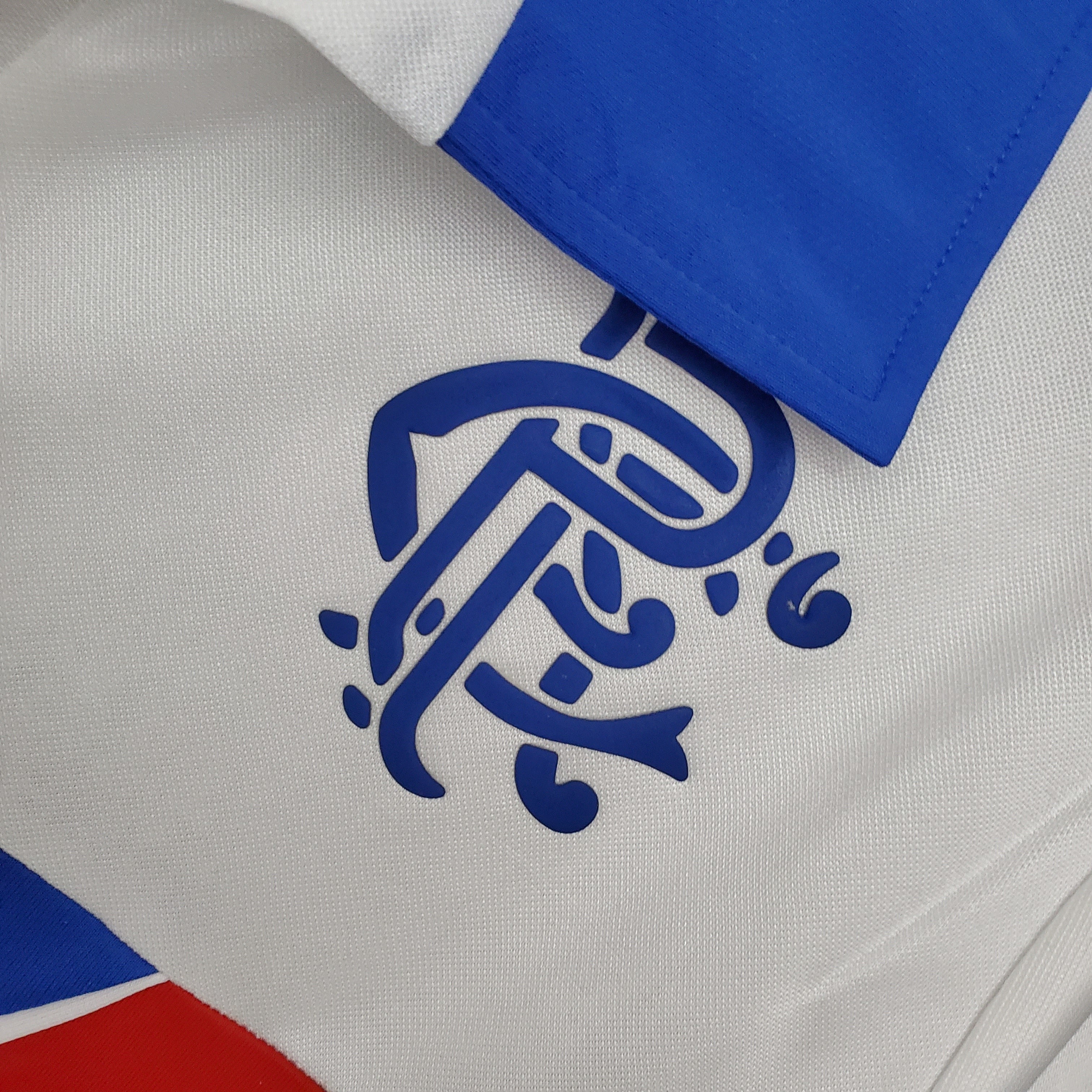 1990s Rangers Retro Football Shirt | White Blue Home