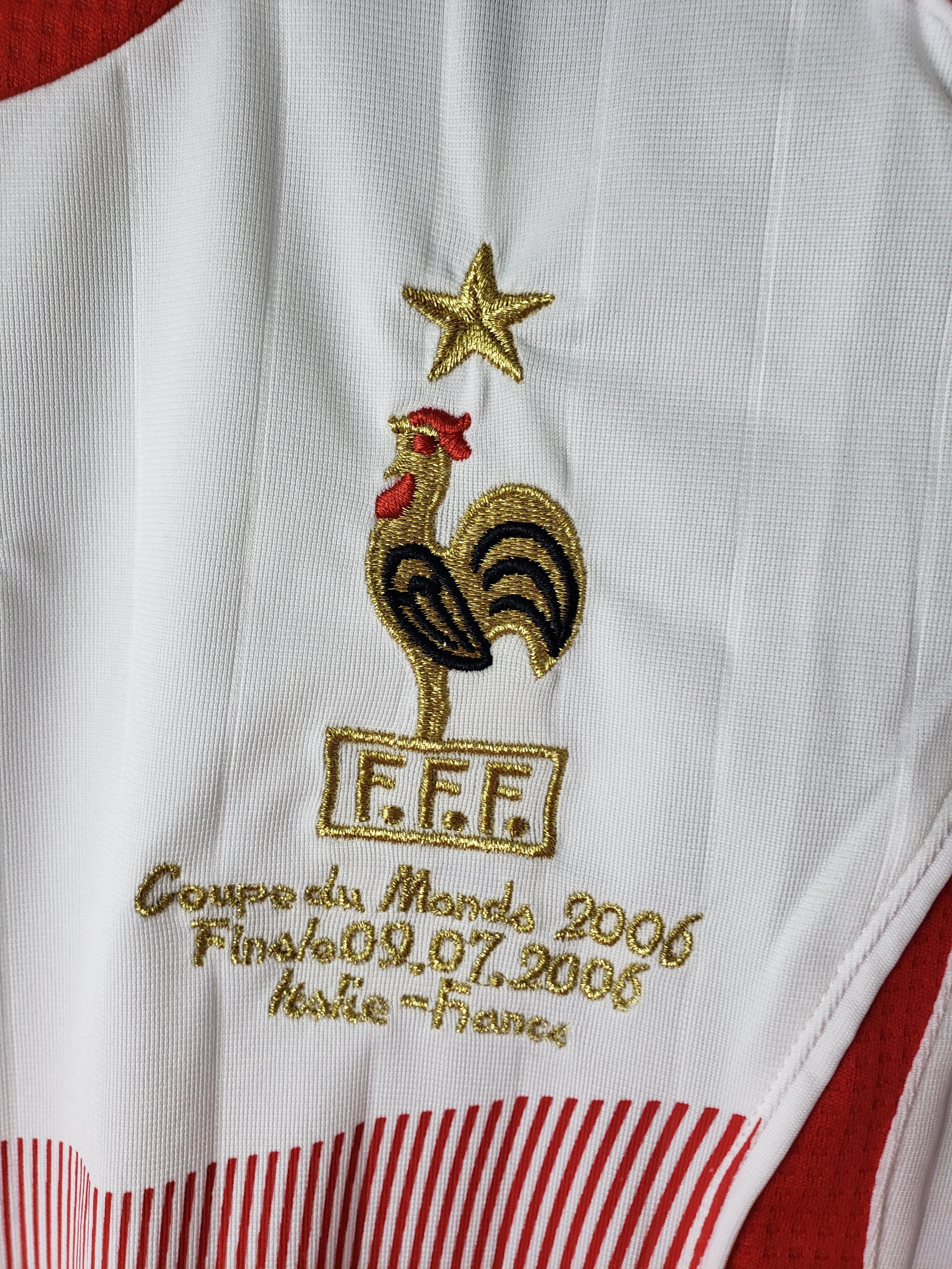 2000s France Retro Football Shirt | White Red Blue Home