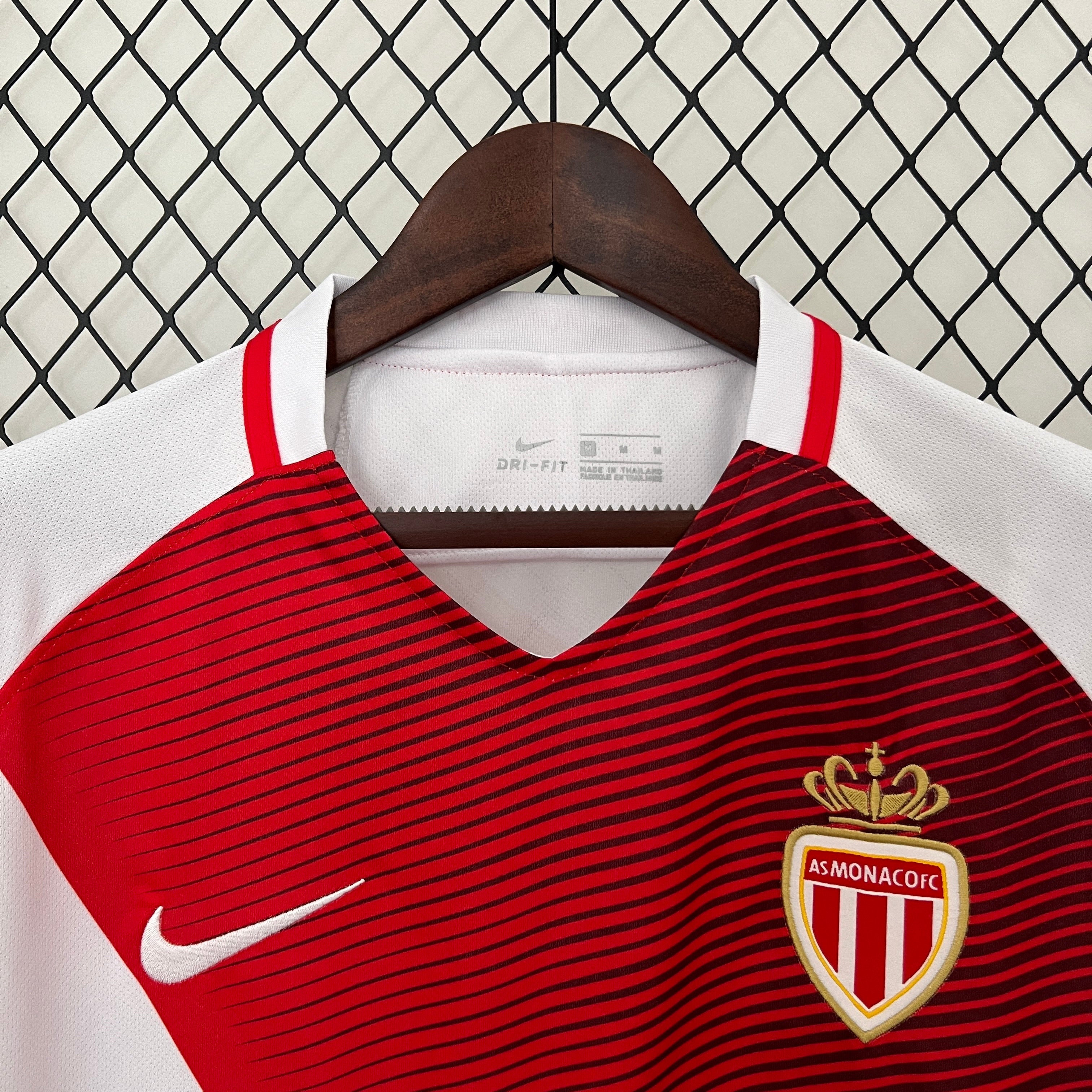 2010s AS Monaco Retro Football Shirt | White Red Home