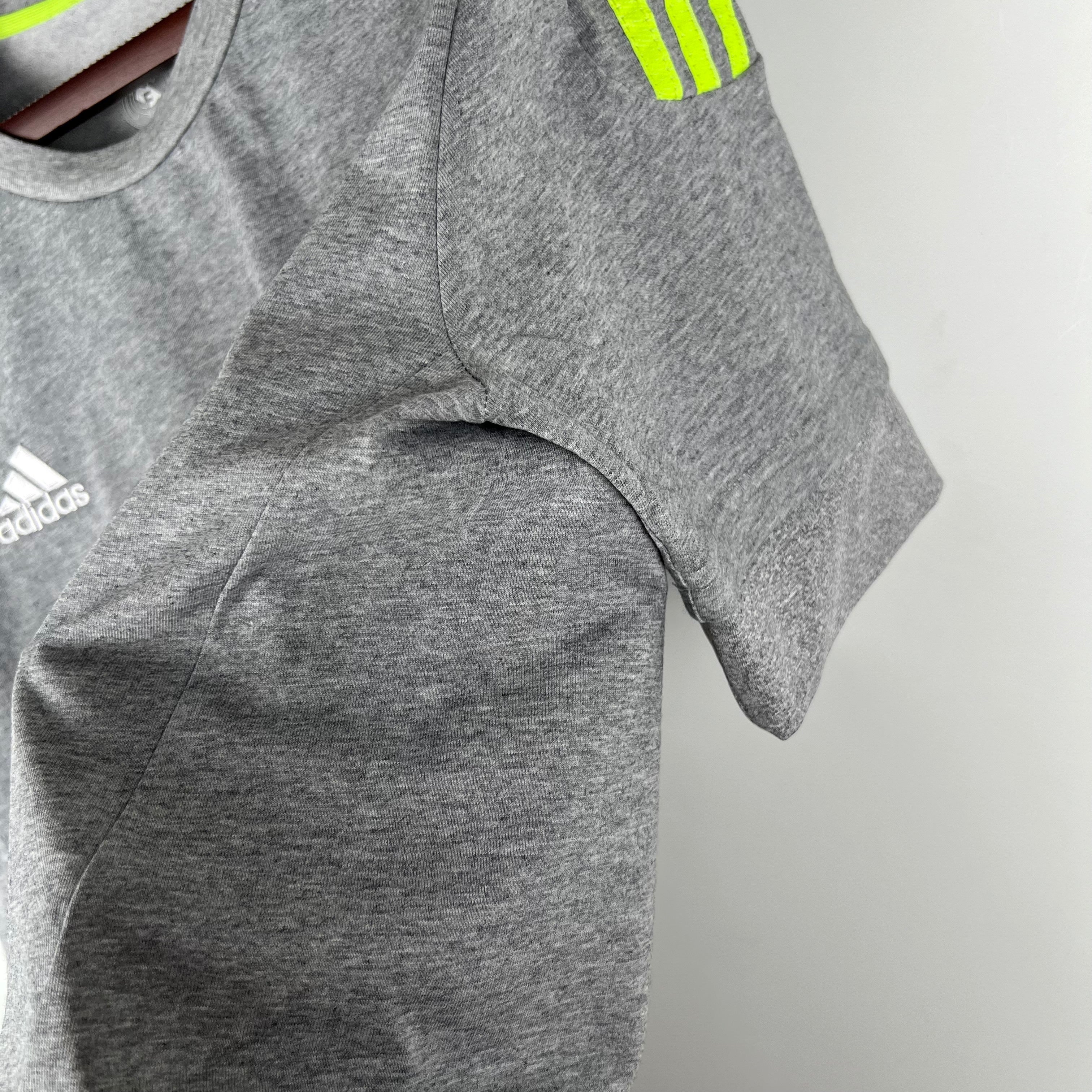 2010s Real Madrid Retro Football Shirt | Grey Neon Green Home