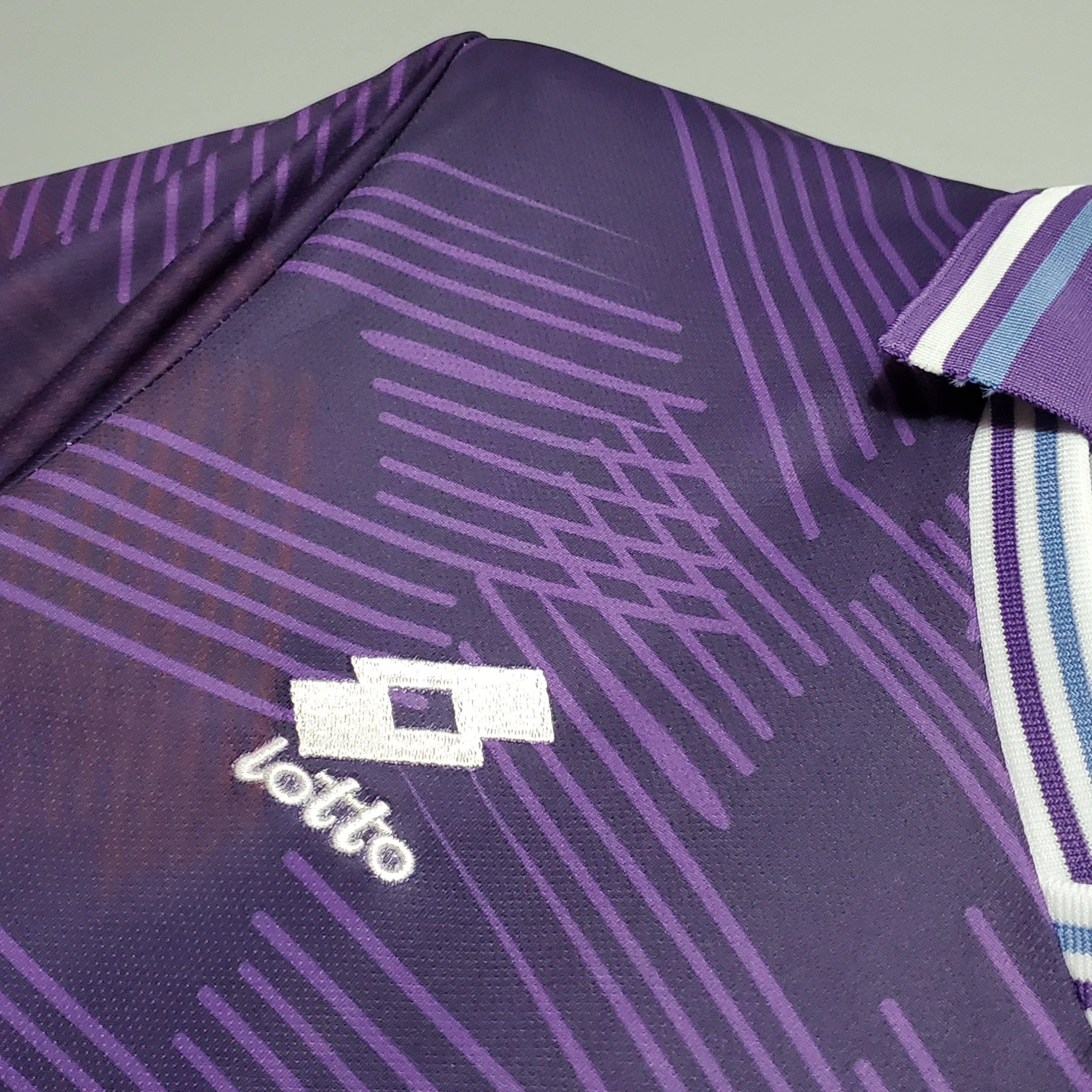 1990s Fiorentina Retro Football Shirt | Purple White Home