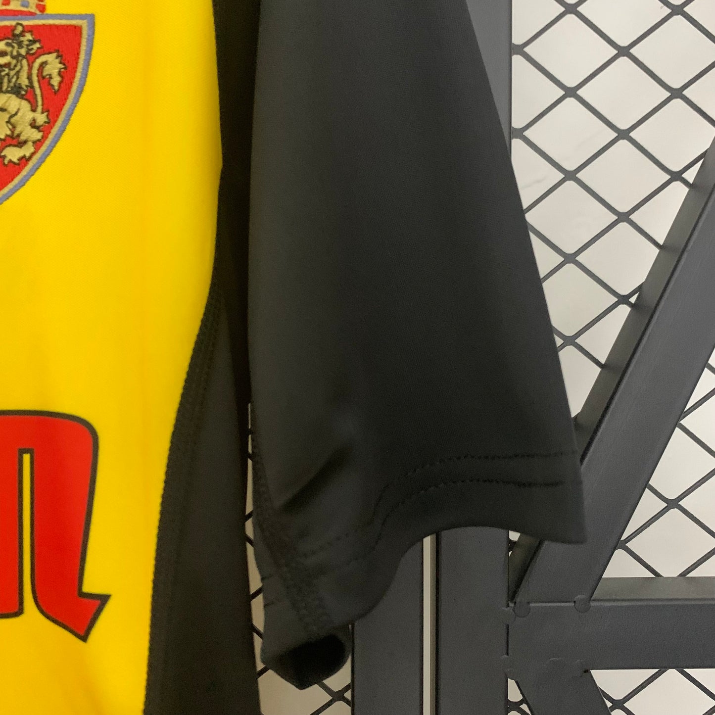 1990s Real Zaragoza Retro Football Shirt | Yellow Black Home