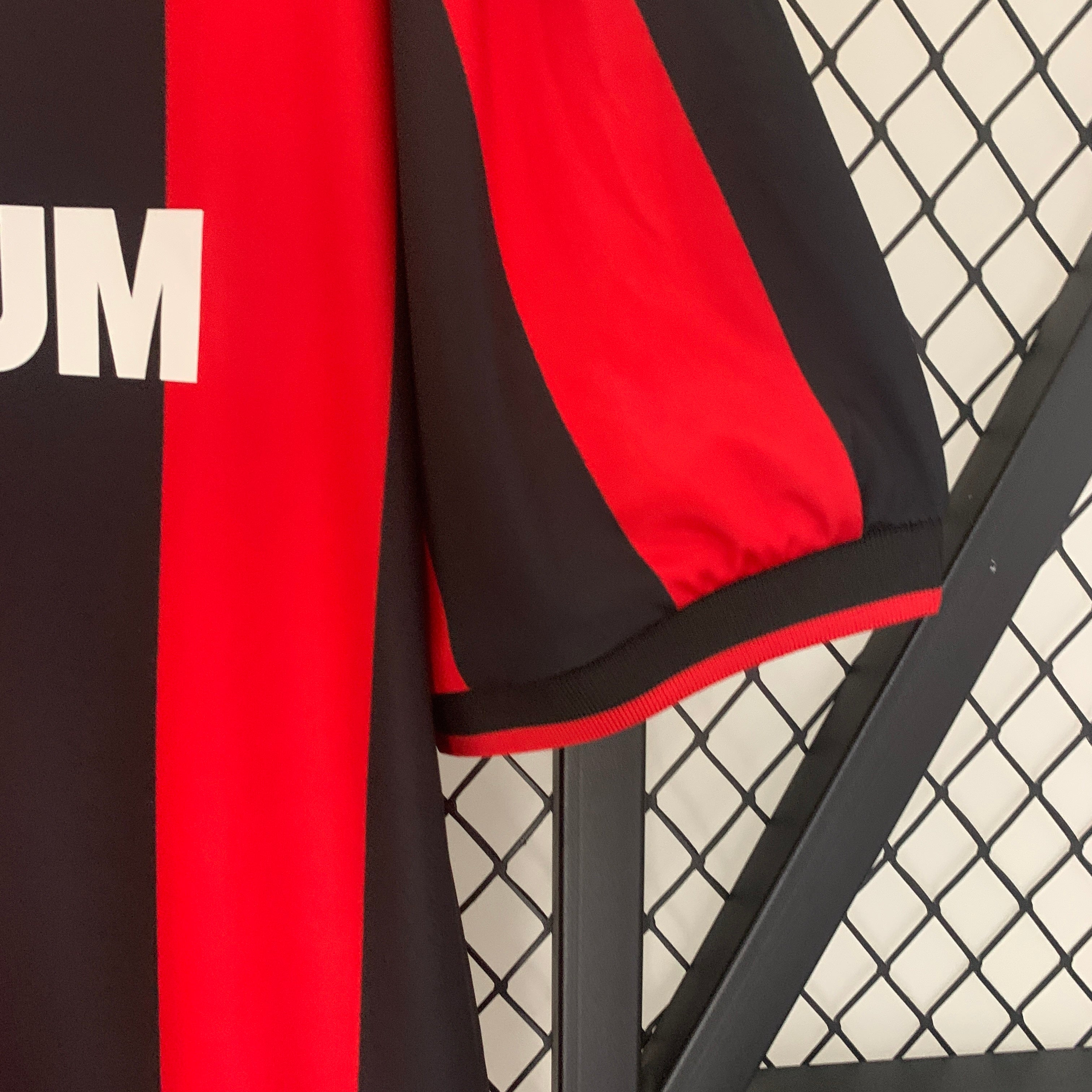 1990s AC Milan Retro Football Shirt | Red Black Home