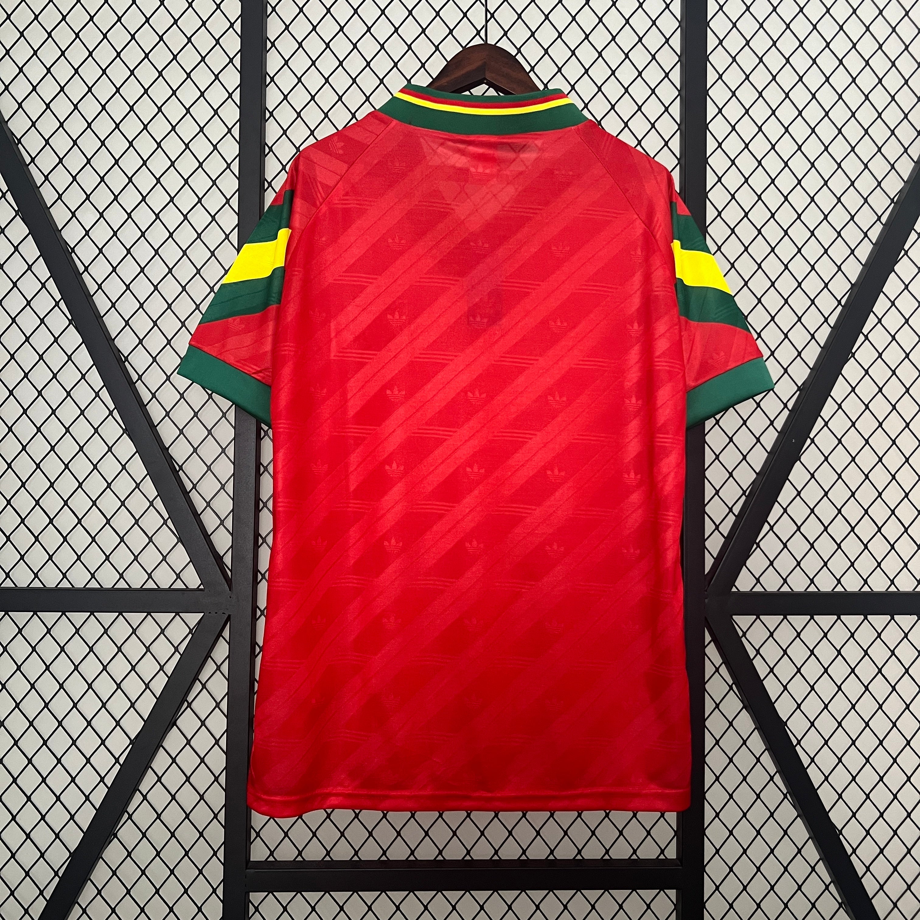 1990s Portugal Retro Football Shirt | Red Green Home