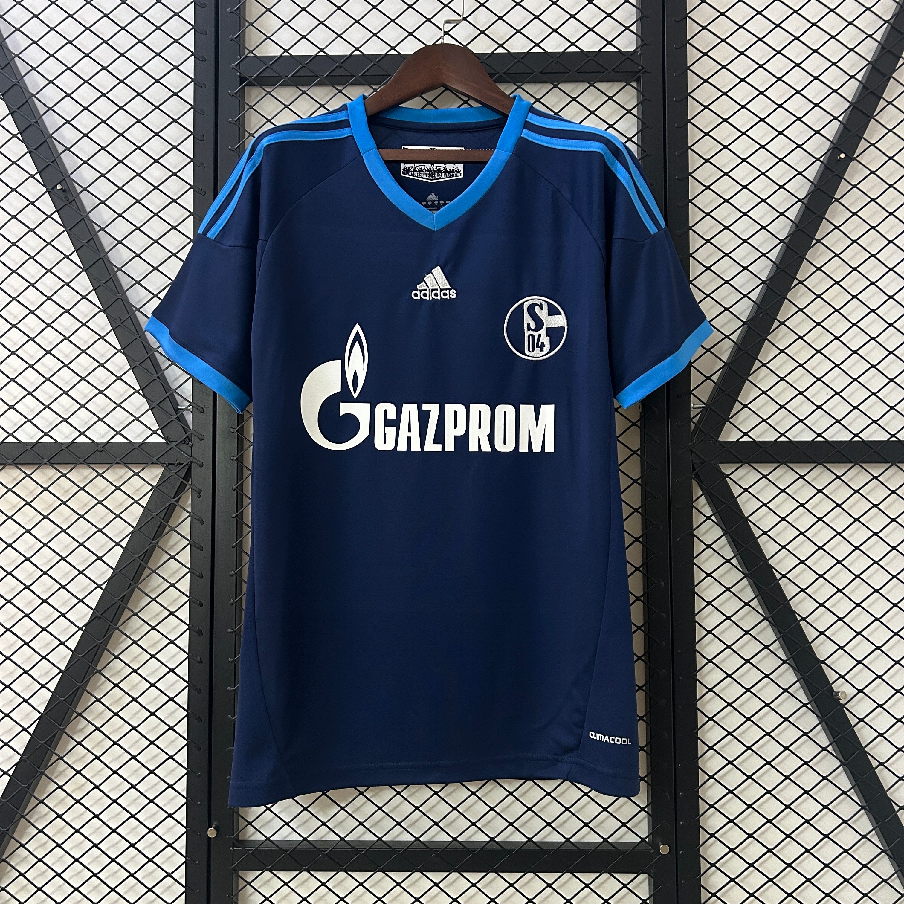 2000s Schalke 04 Retro Football Shirt | Navy Blue Home