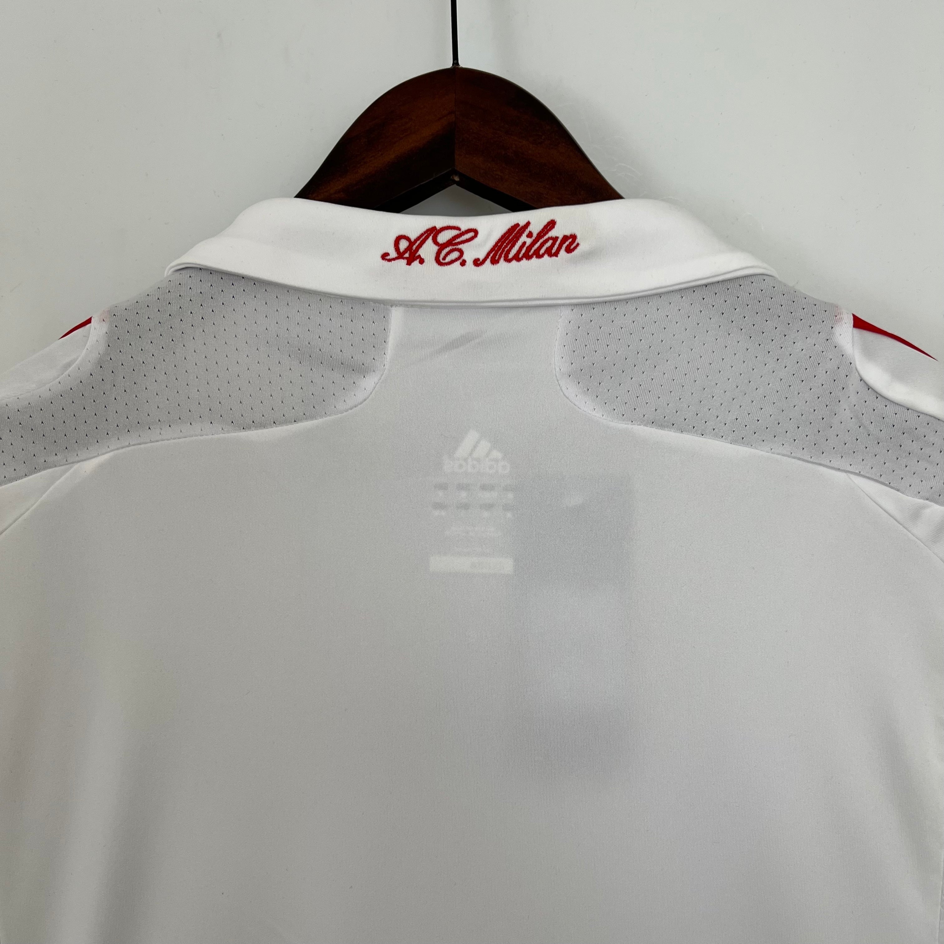 2000s A.C. Milan Retro Football Shirt | White Red Home