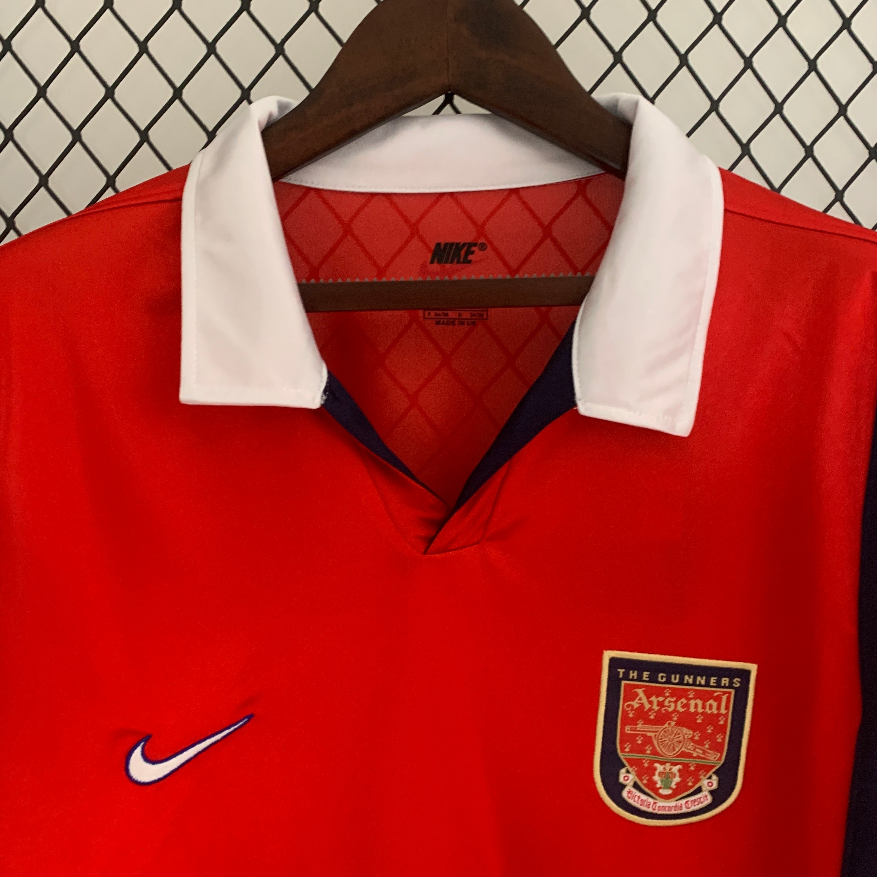 1990s Arsenal Retro Football Shirt | Red White Third