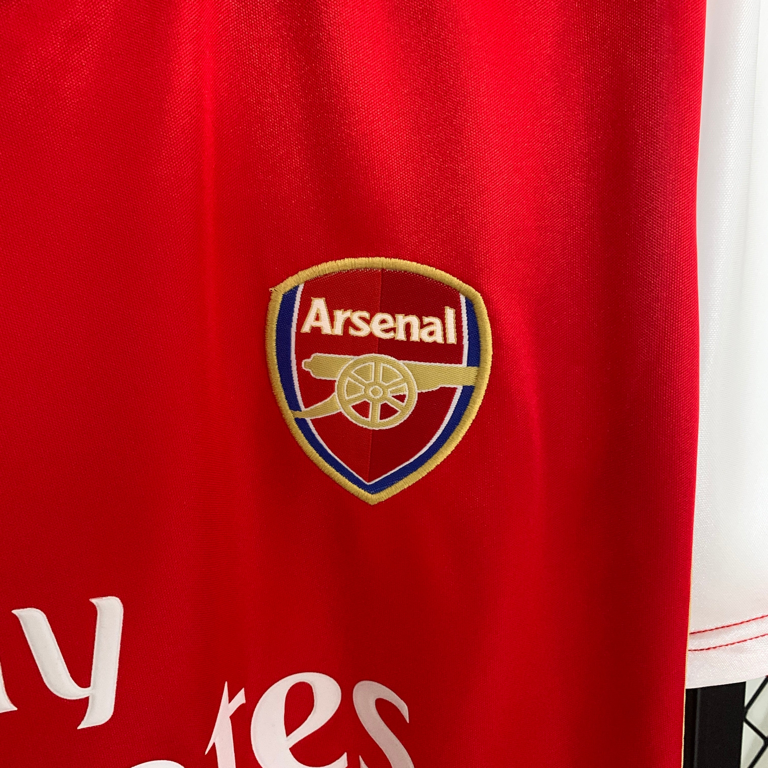 2000s Arsenal Retro Football Shirt | Red White Home
