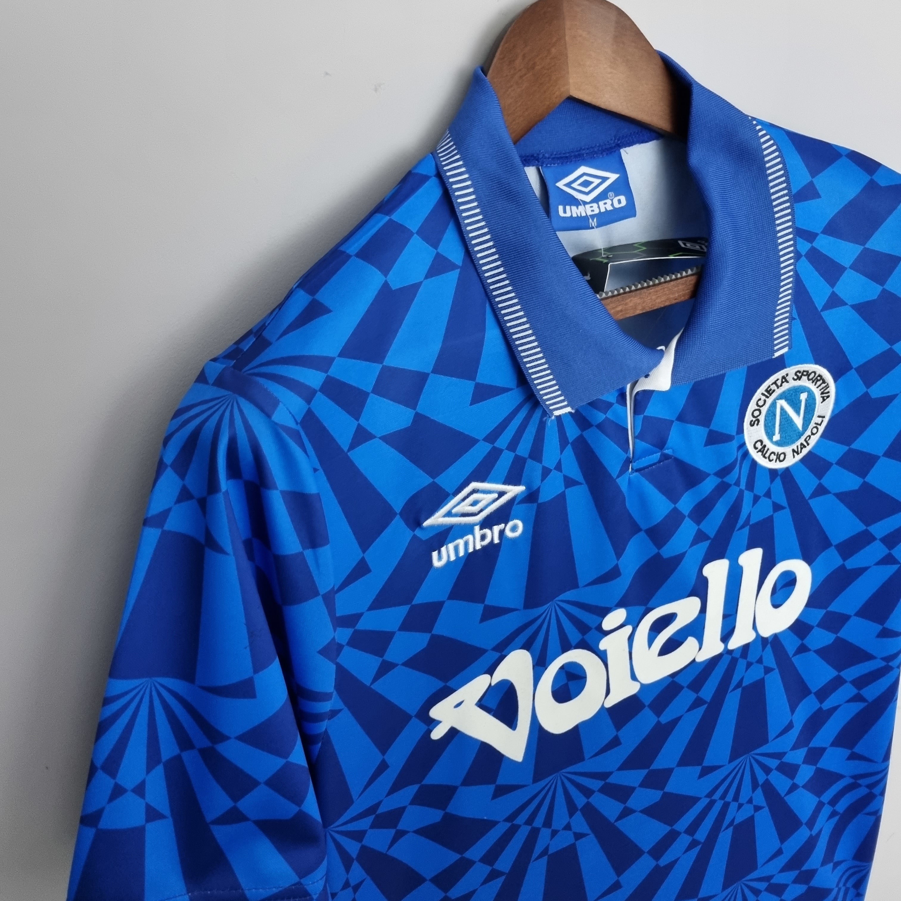 1990s Napoli Retro Football Shirt | Blue Dark Blue Home