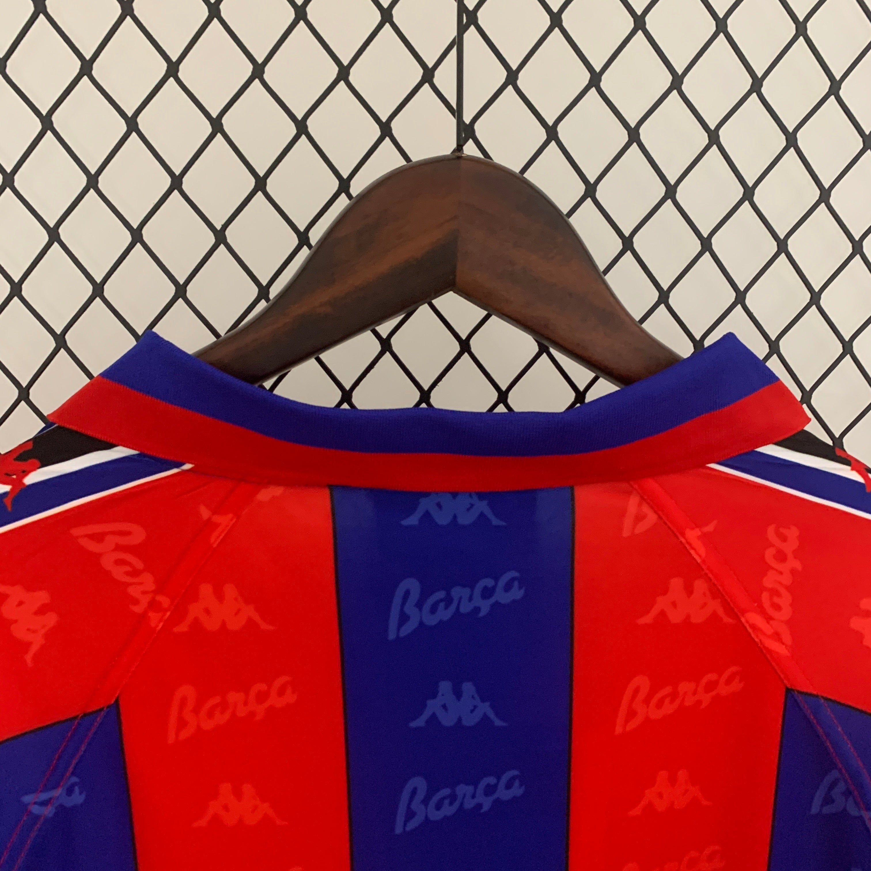 1990s Barcelona Retro Football Shirt | Red Blue Home