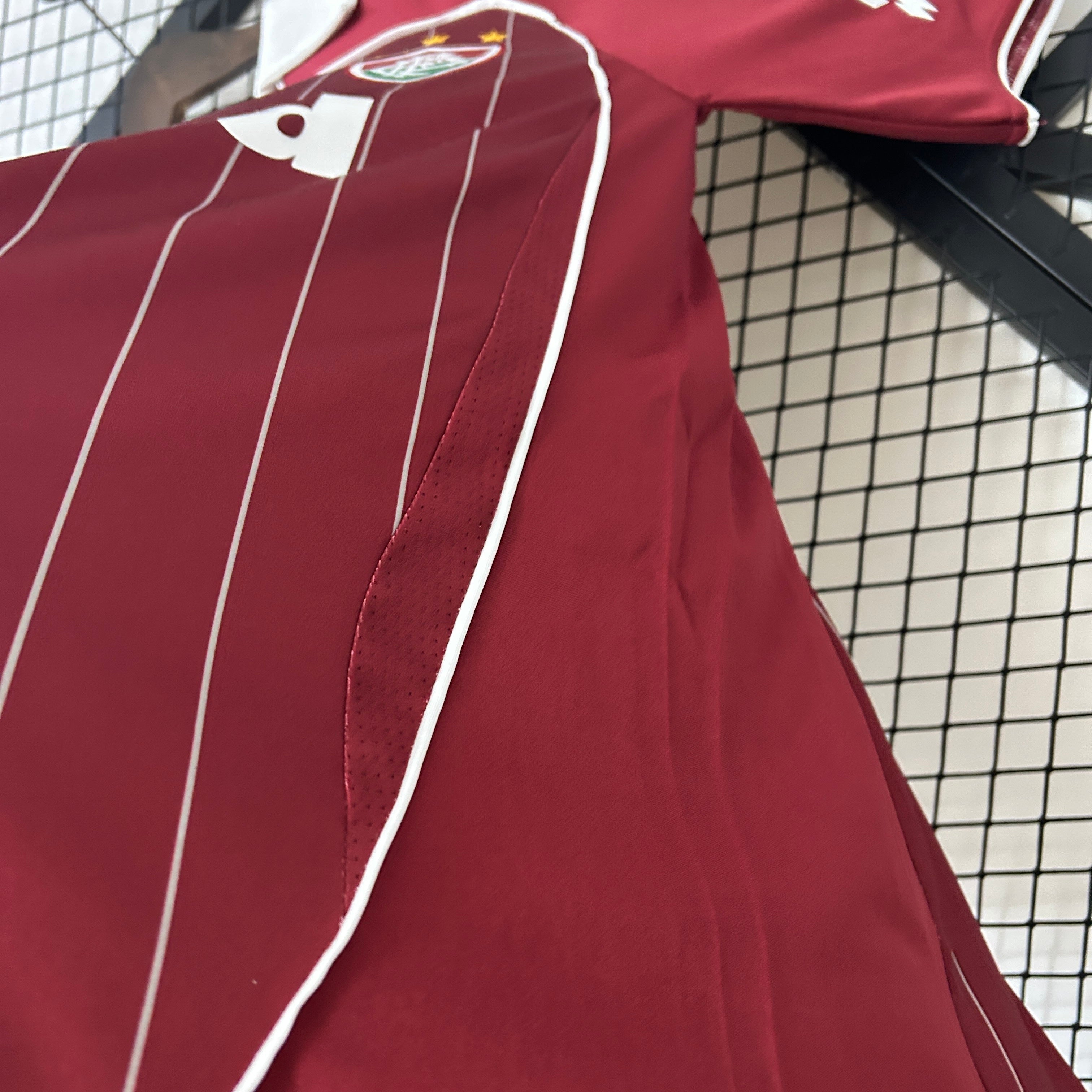 2000s Fluminense Retro Football Shirt | Maroon White Home