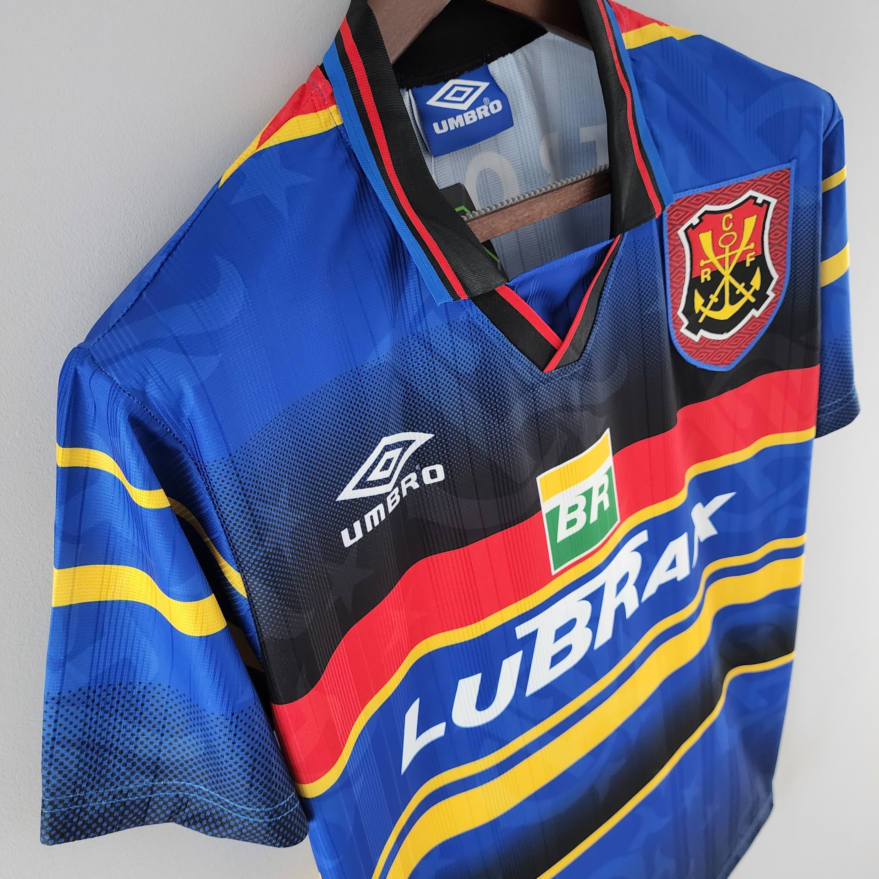 1990s Flamengo Retro Football Shirt | Blue Black Home