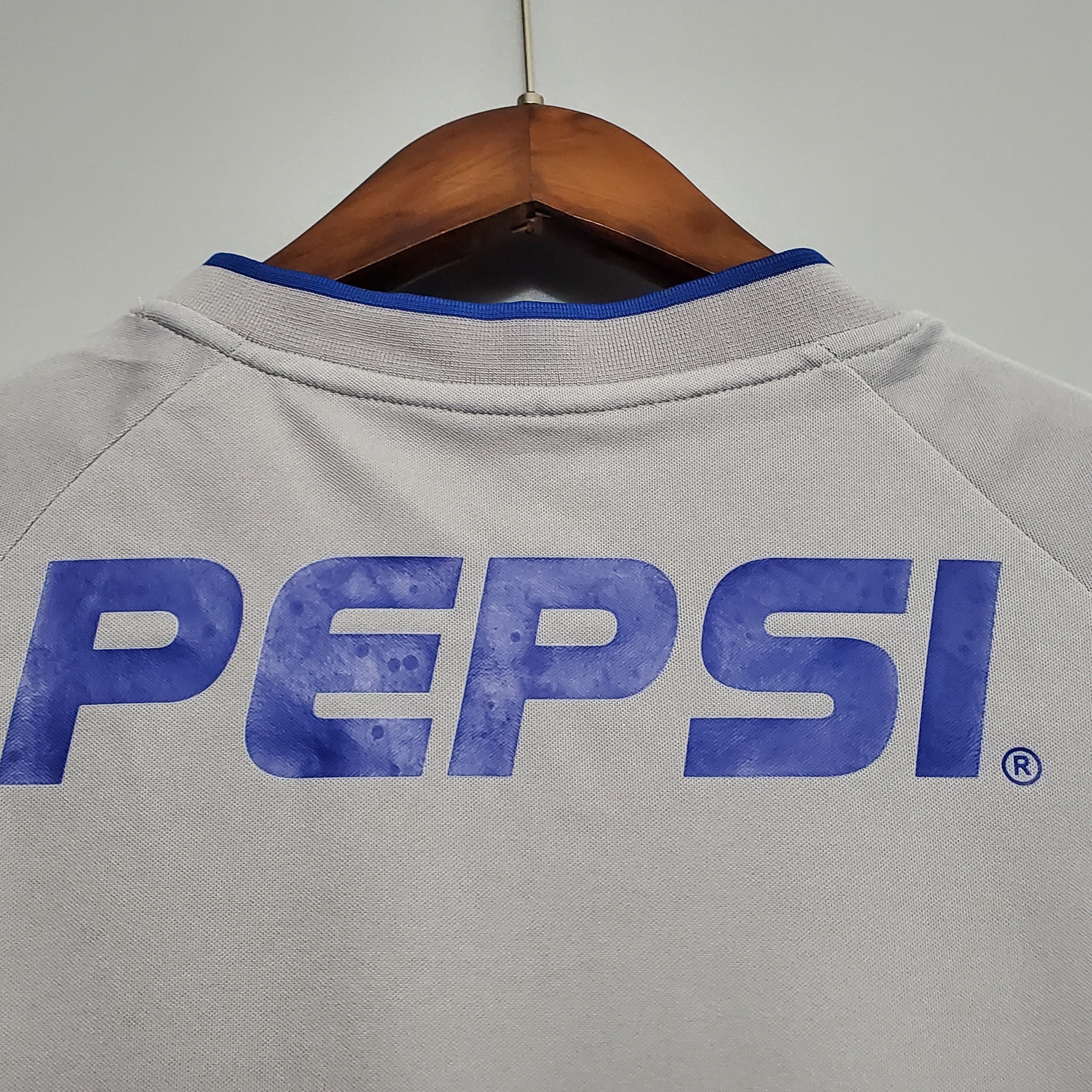2000s Boca Juniors Retro Football Shirt | Grey Blue Home