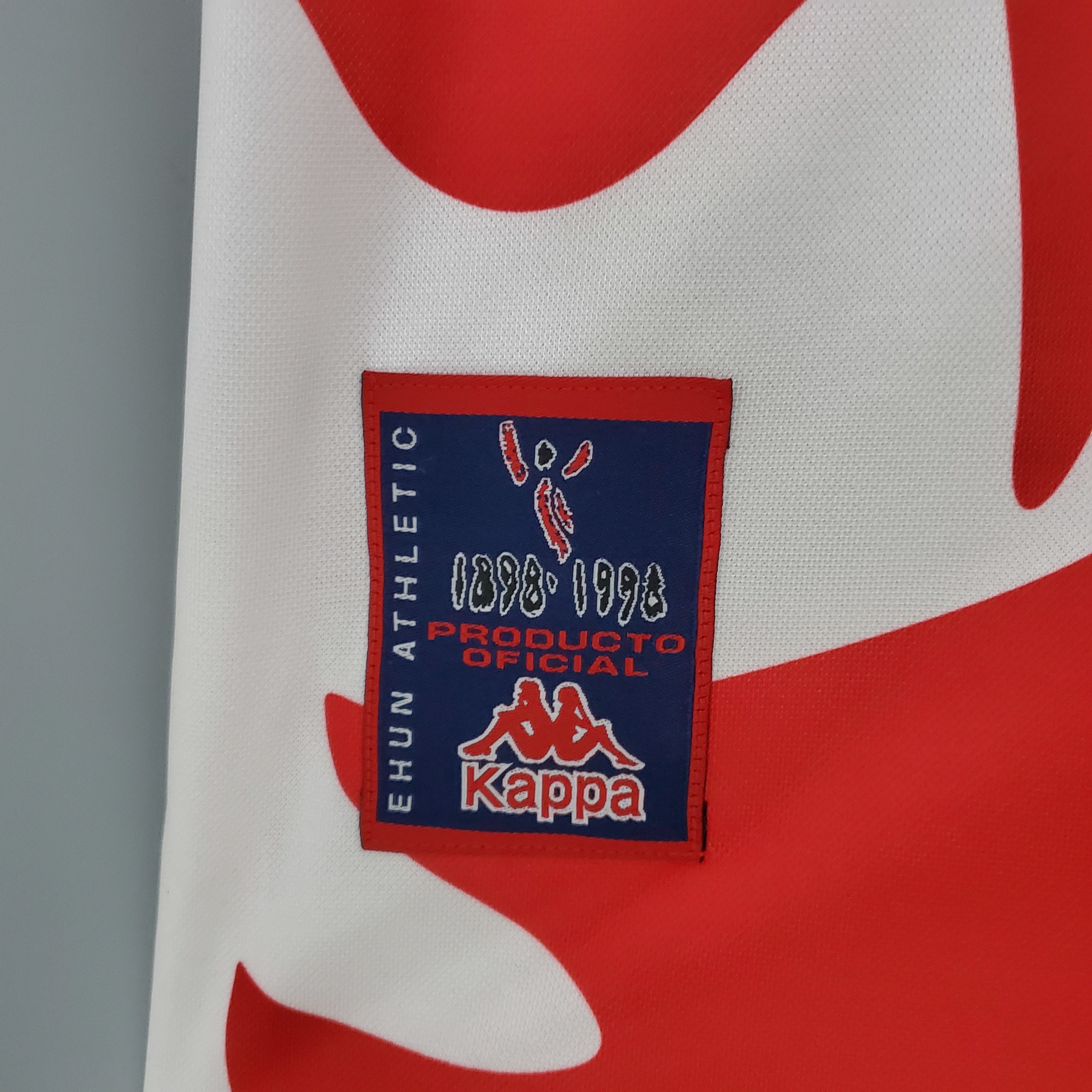 1990s Athletic Bilbao Retro Football Shirt | Red White Home