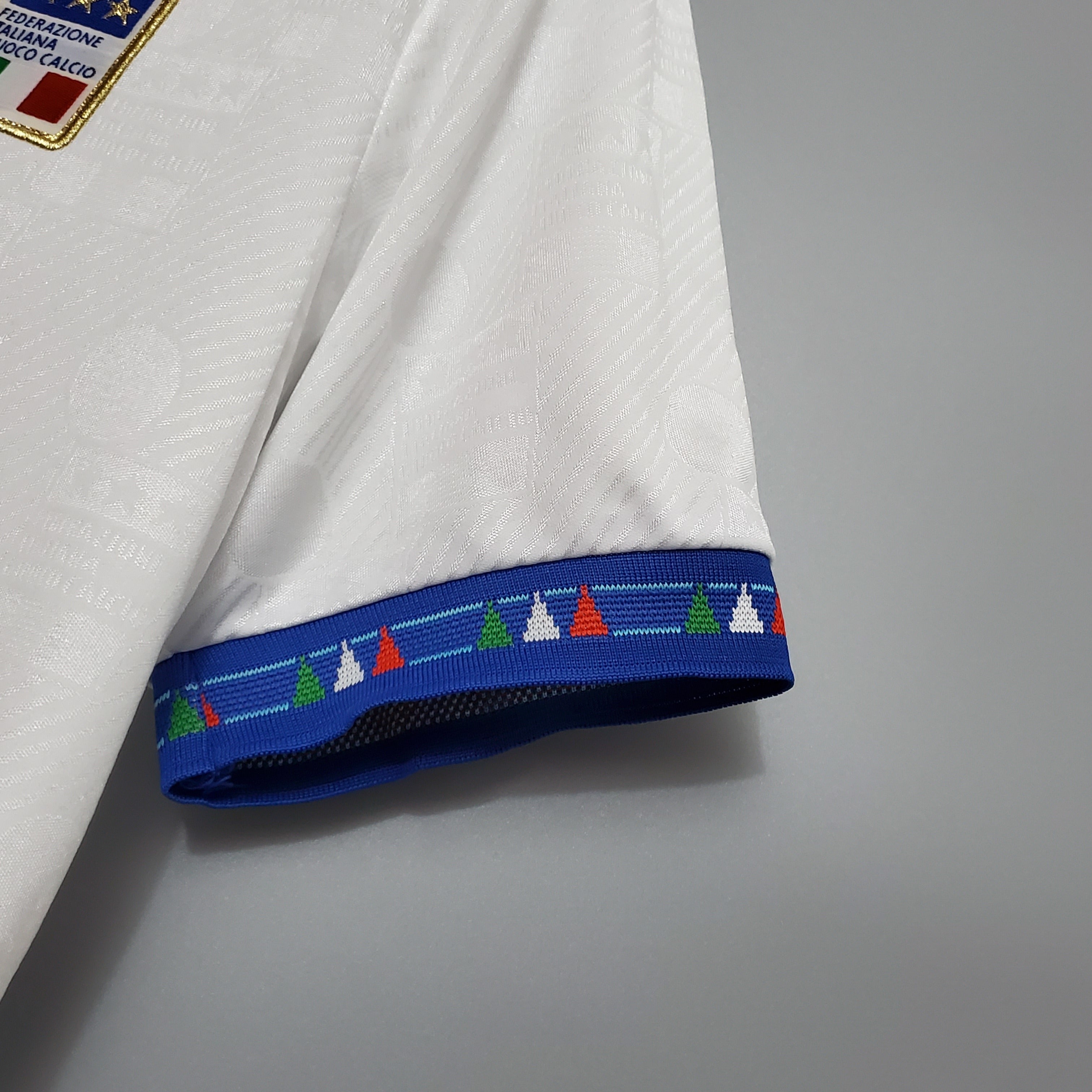 1990s Italy Retro Football Shirt | White Blue Home