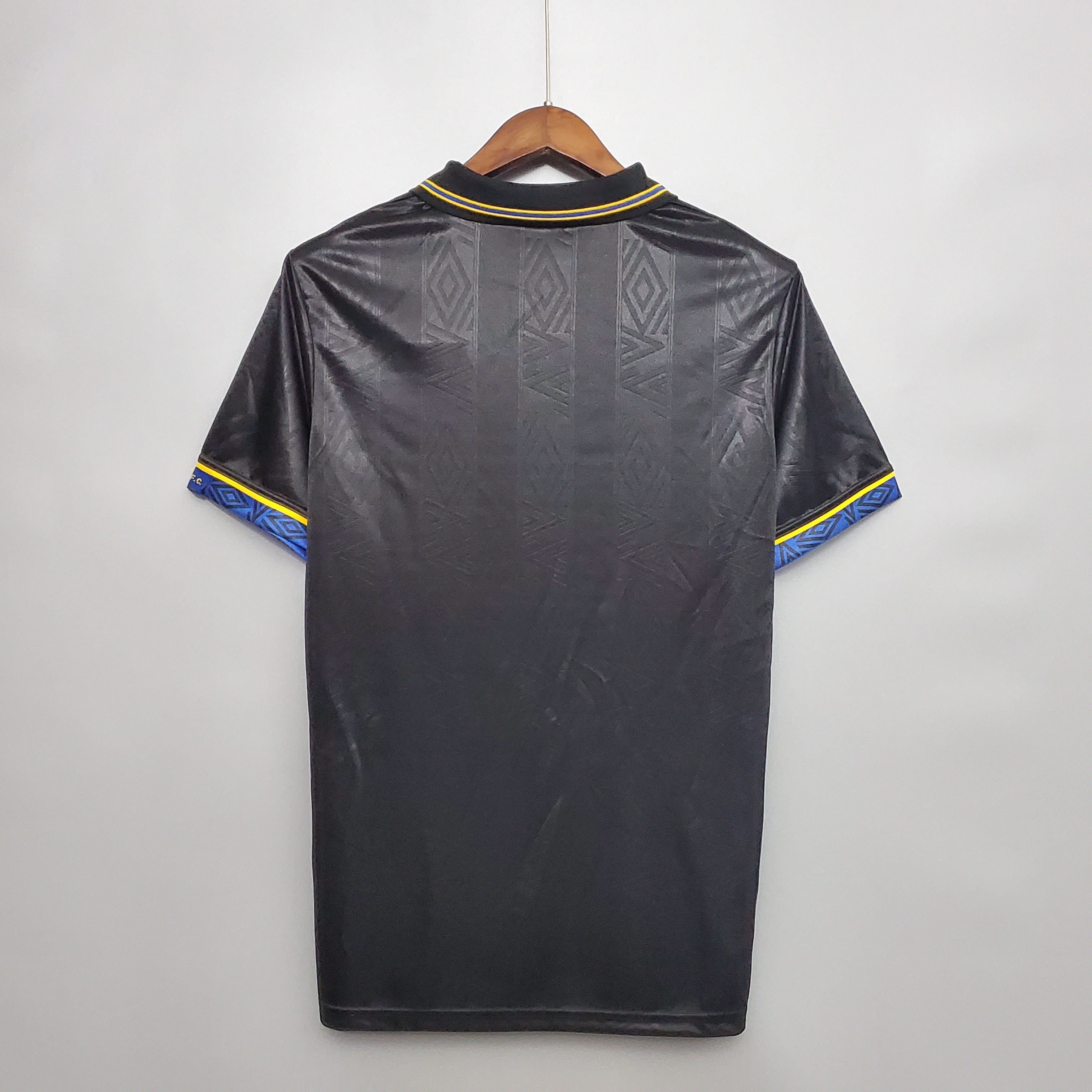 1990s Manchester United Retro Football Shirt | Black Yellow Home