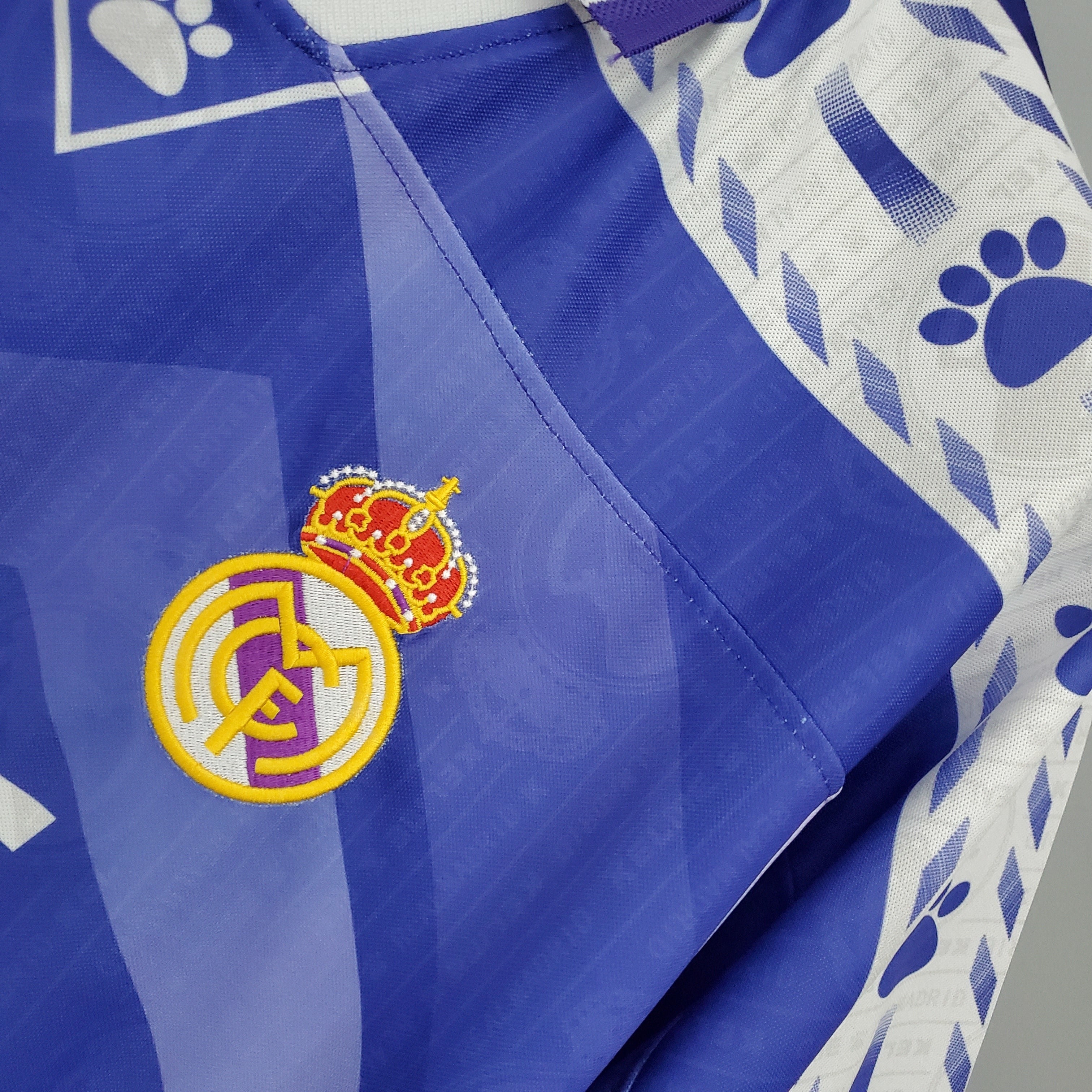 1990s Real Madrid Retro Football Shirt | Purple White Home