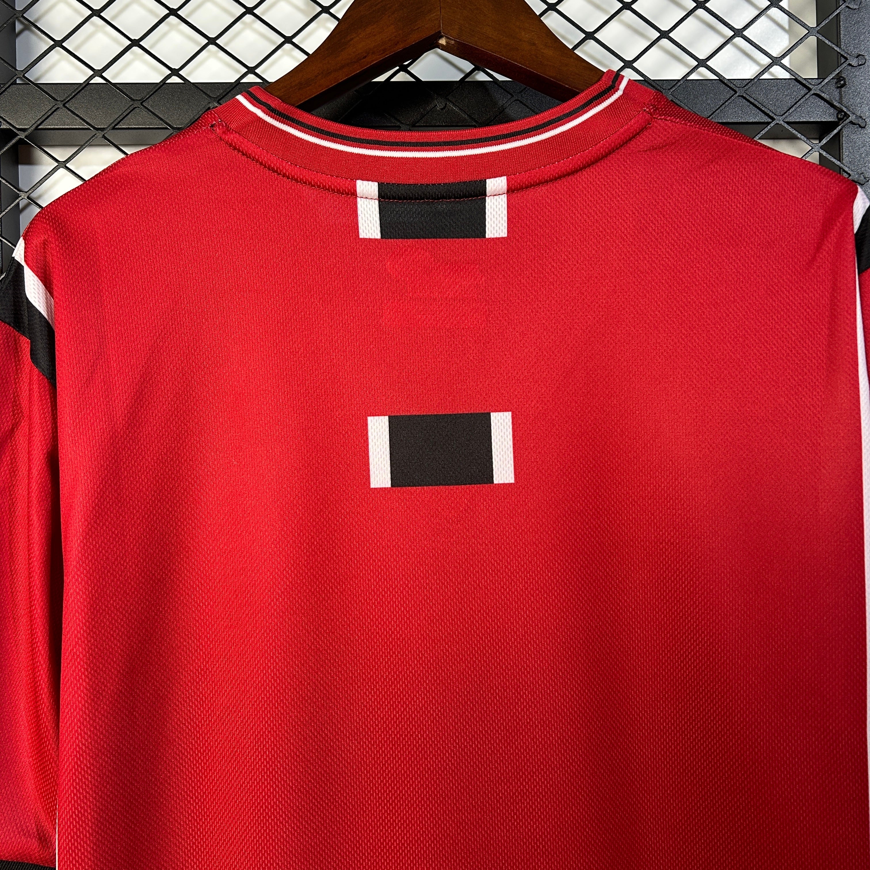 1990s Mallorca Retro Football Shirt | Red Black Home