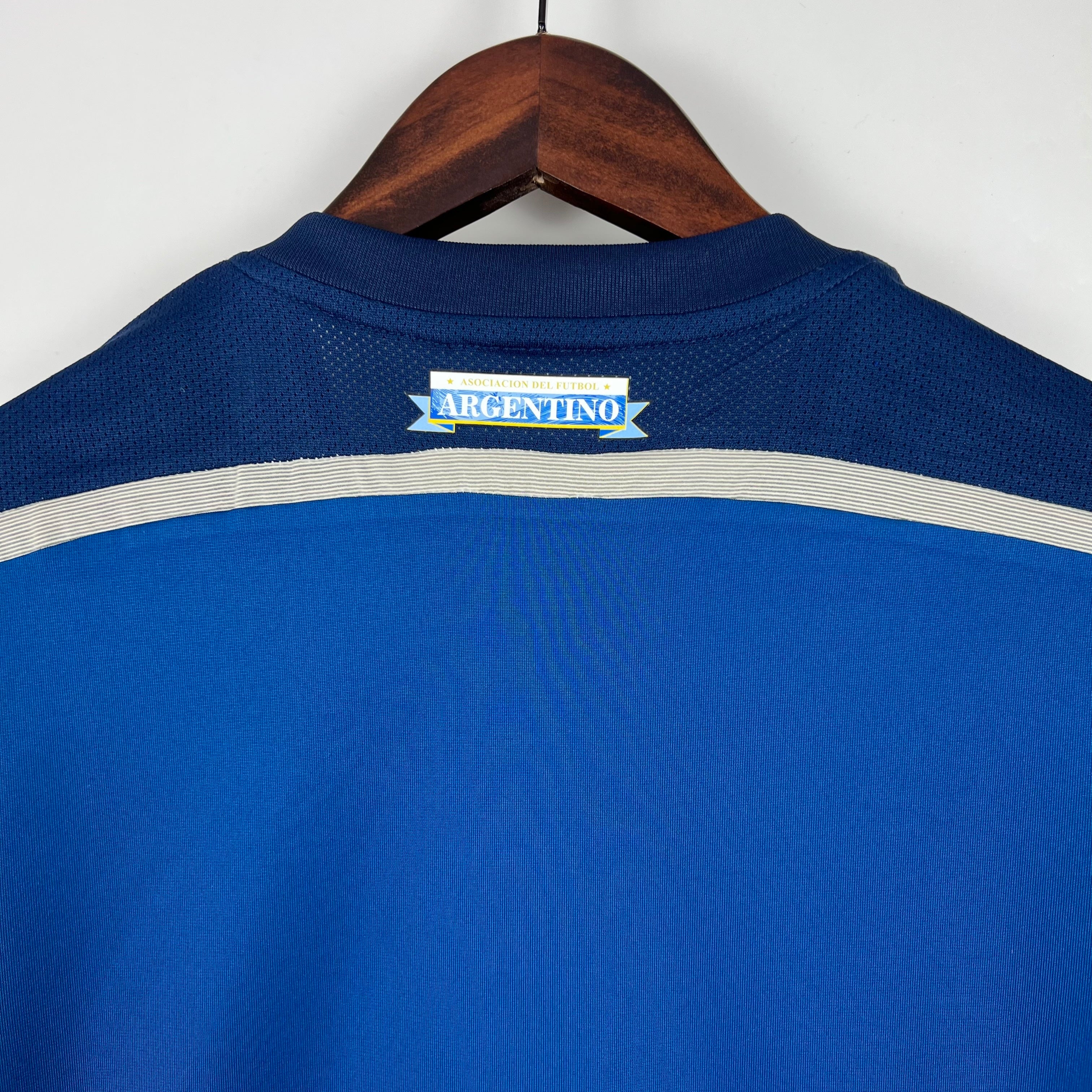 2010s Argentina Retro Football Shirt | Navy Blue Home
