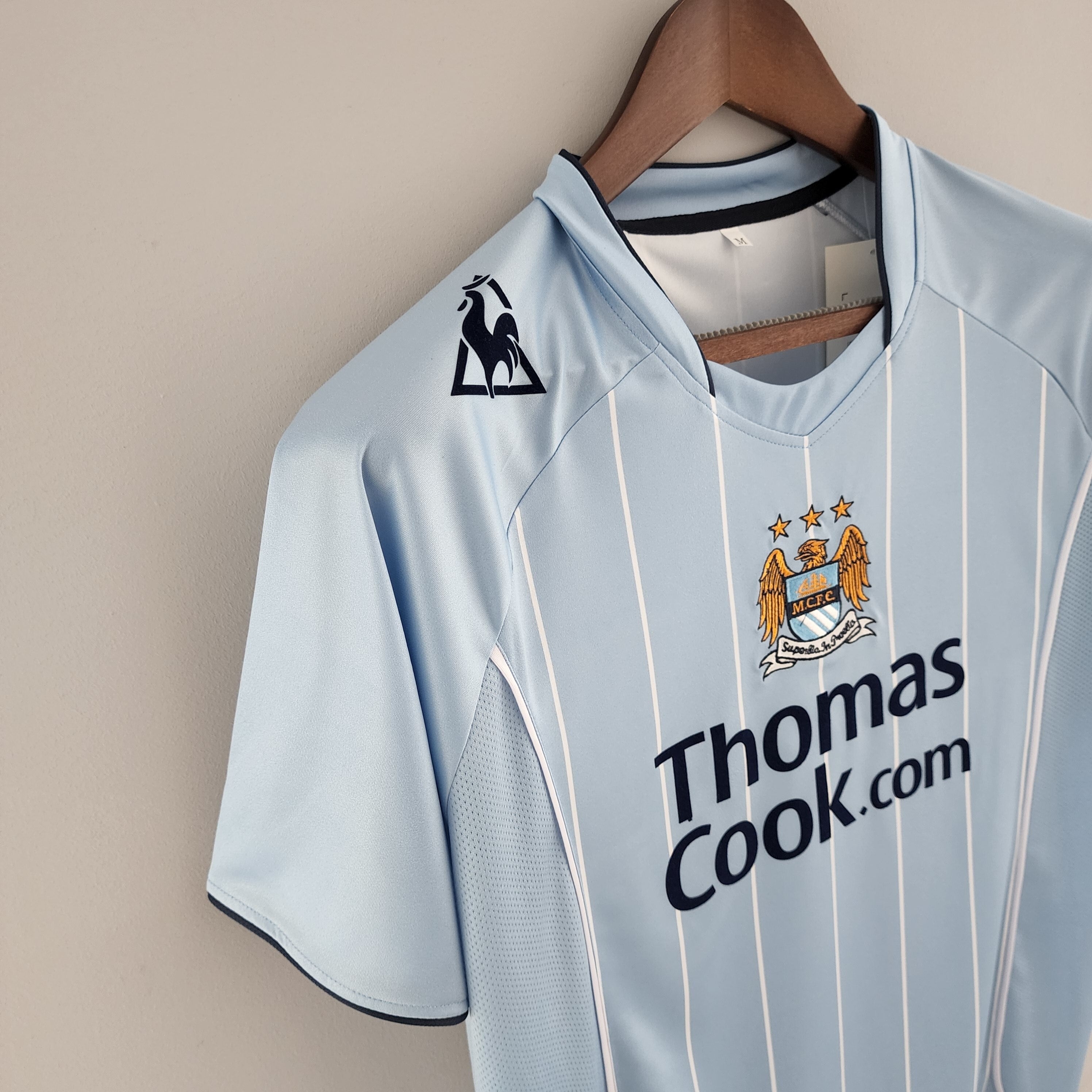 1990s Manchester City Retro Football Shirt | Sky Blue White Home