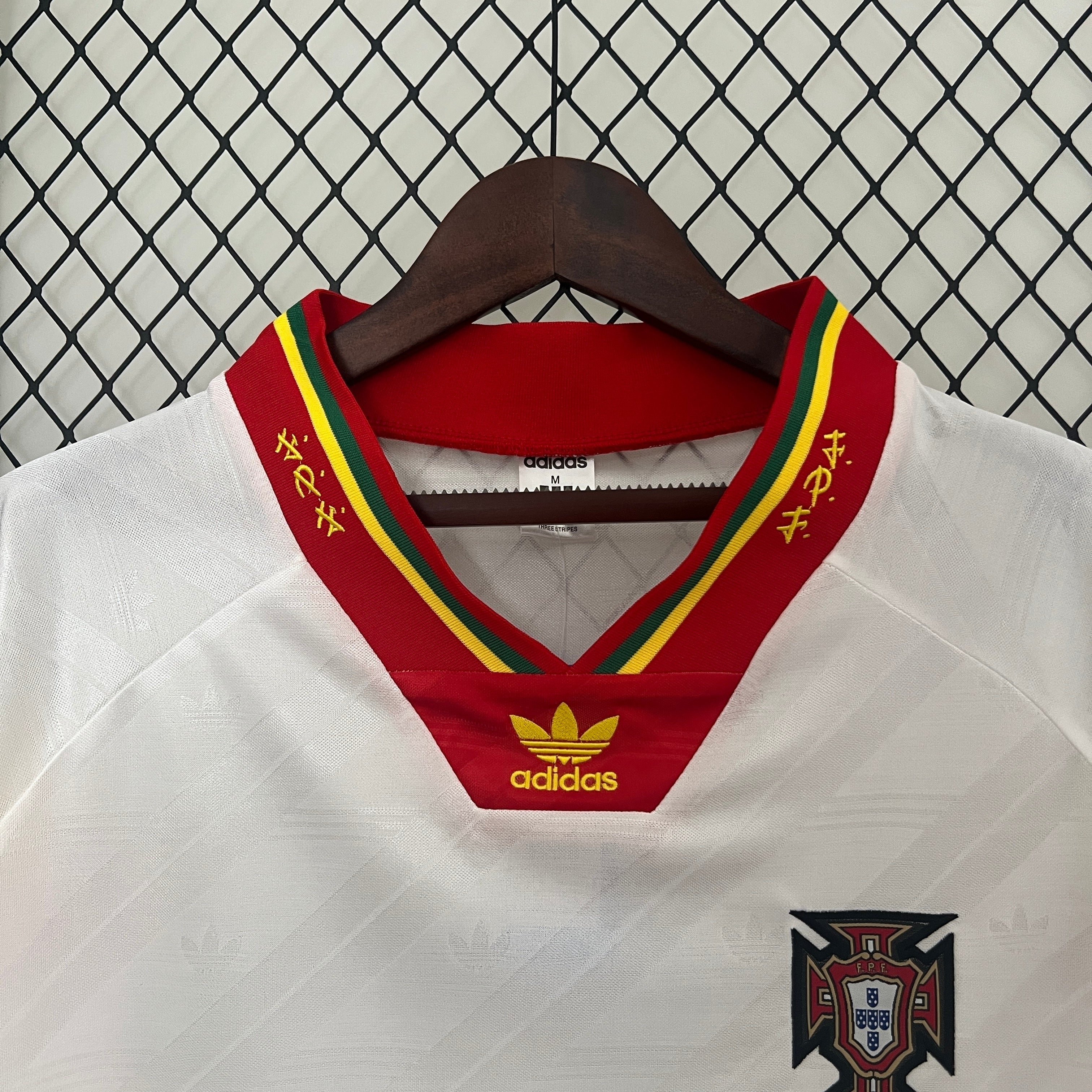 1990s Portugal Retro Football Shirt | White Red Home