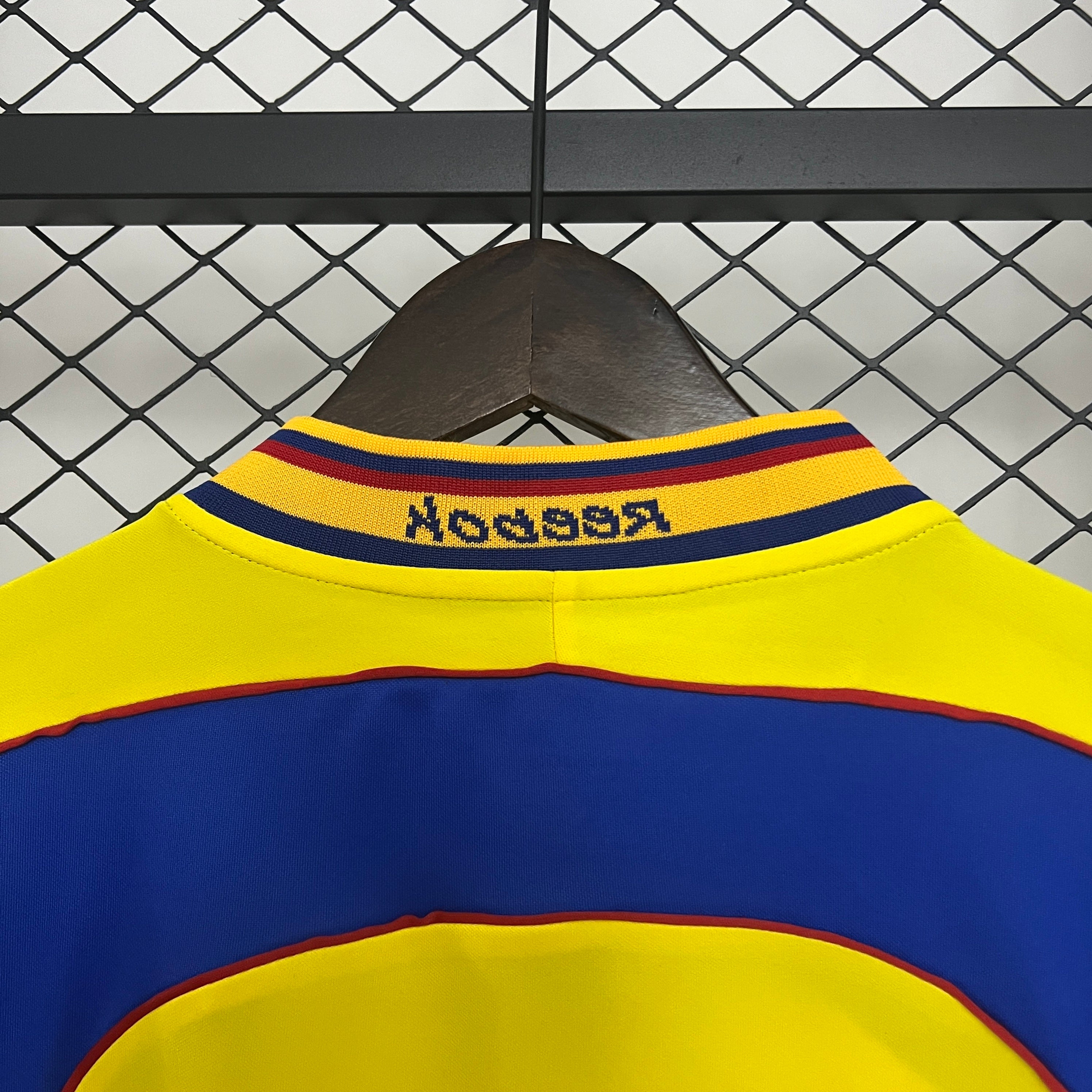 1990s Colombia Retro Football Shirt | Yellow Blue Home