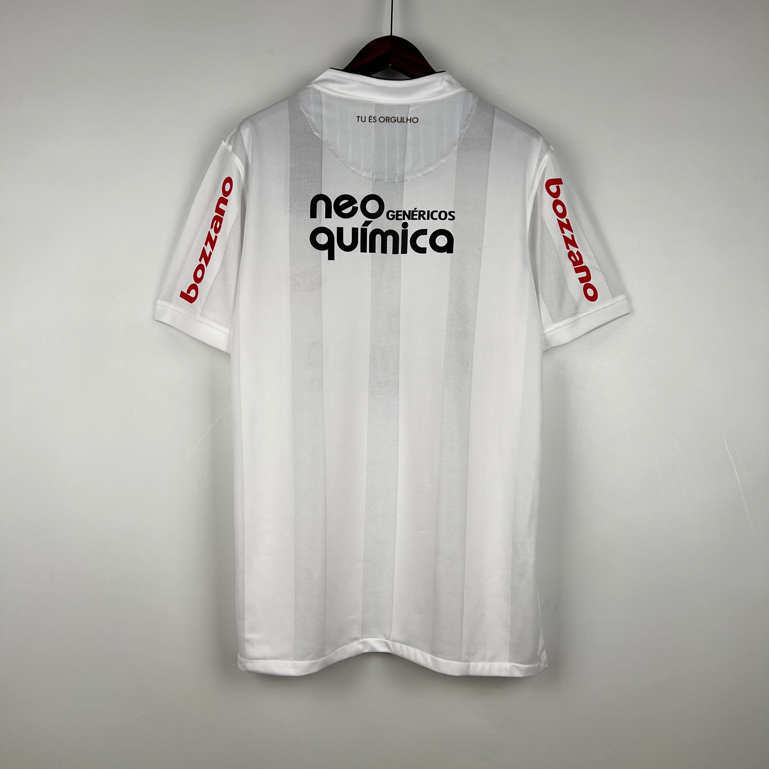 2010s Corinthians Retro Football Shirt | White Red Home