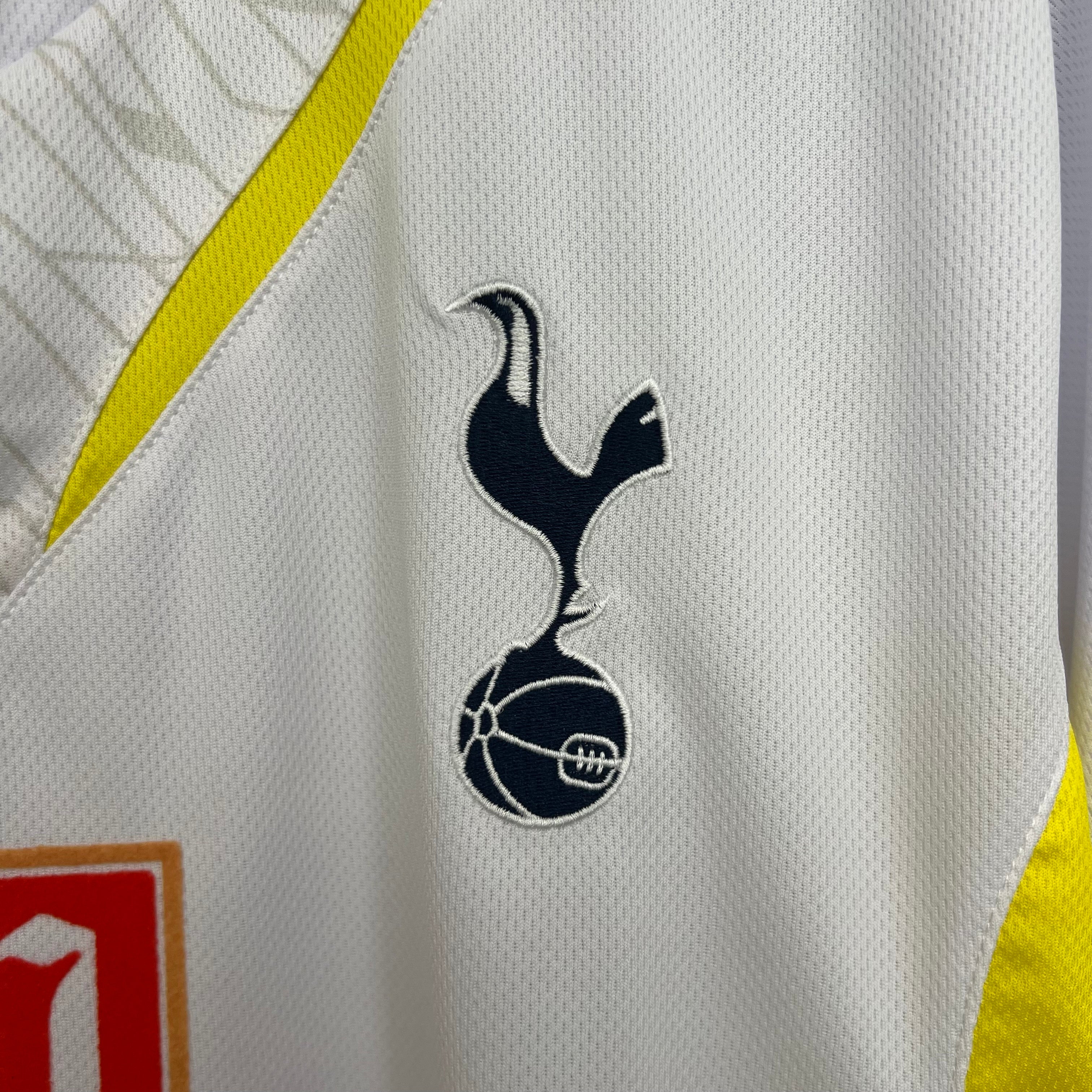 2000s Tottenham Hotspur Retro Football Shirt | White Yellow Home