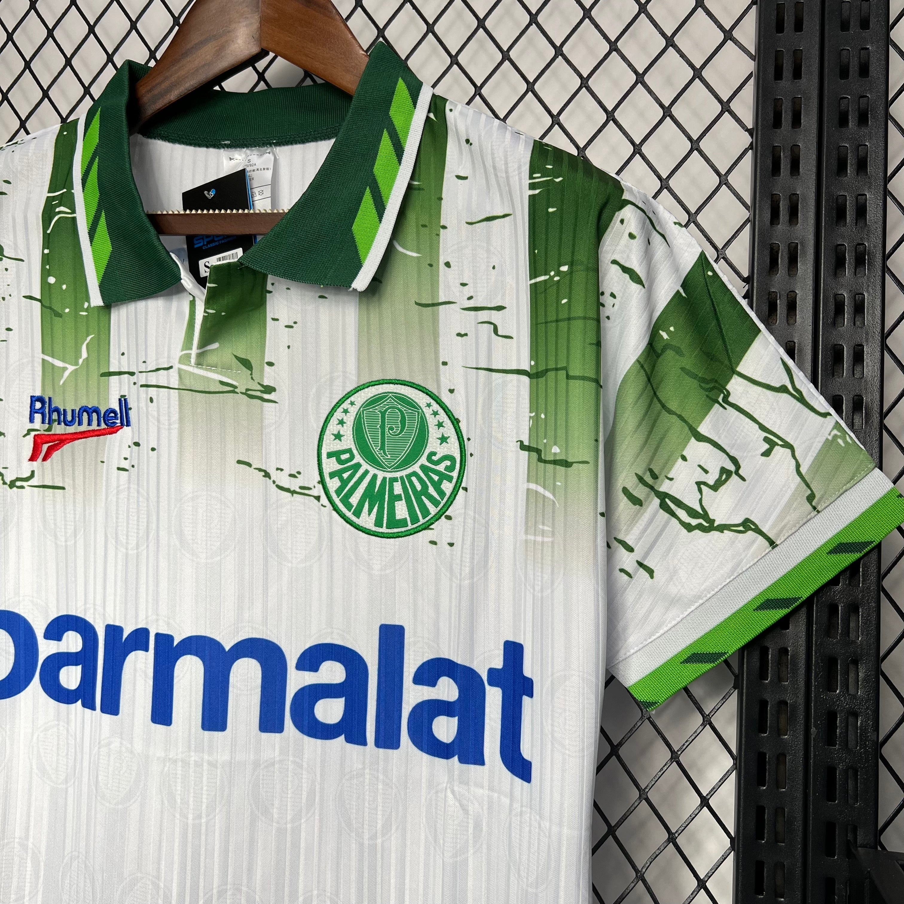 1990s Palmeiras Retro Football Shirt | White Green Home