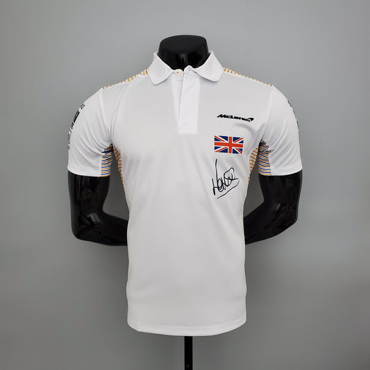McLaren F1 2023 Polo – Player Fit – Lando Norris #4 | White