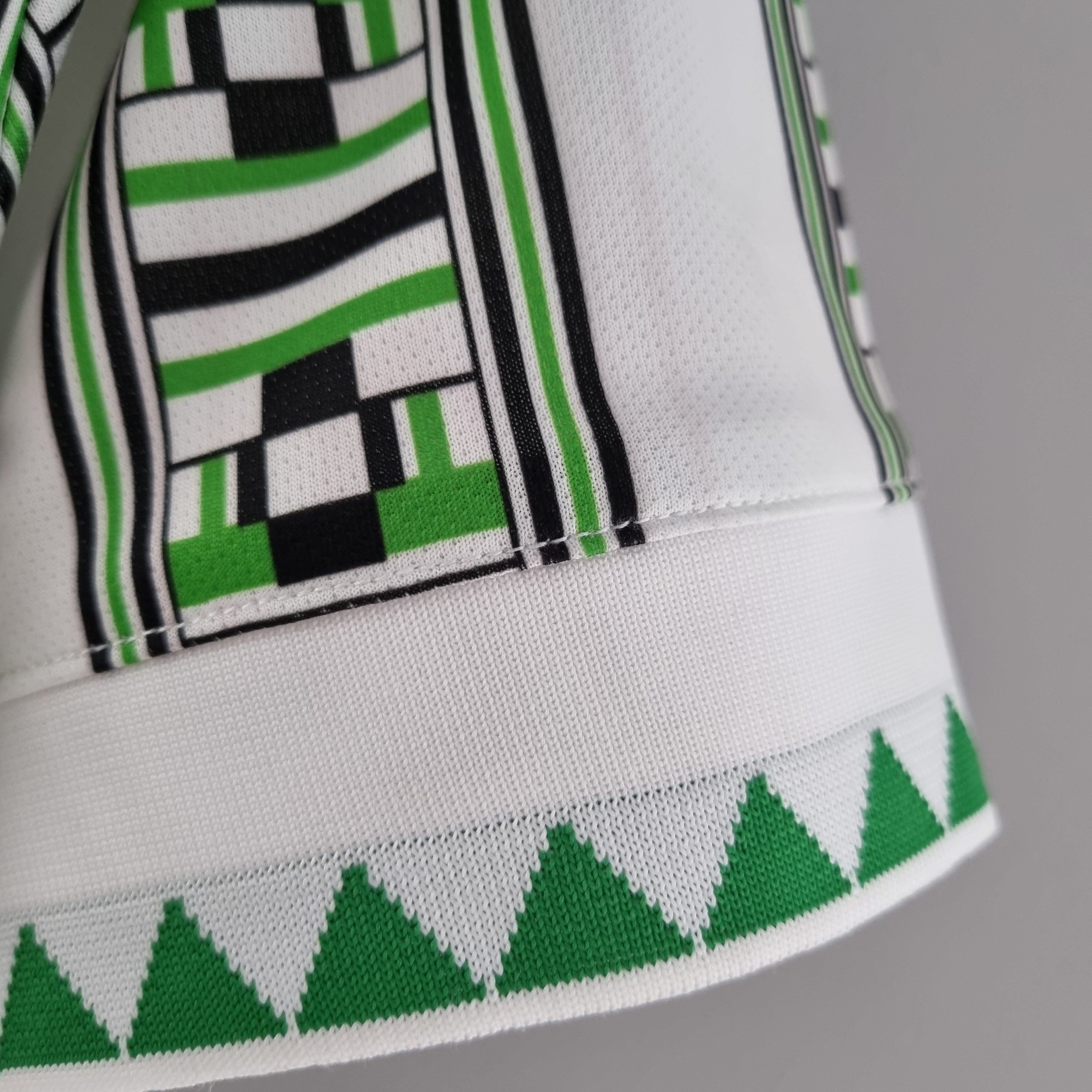 1990s Nigeria Retro Football Shirt | White Green Third