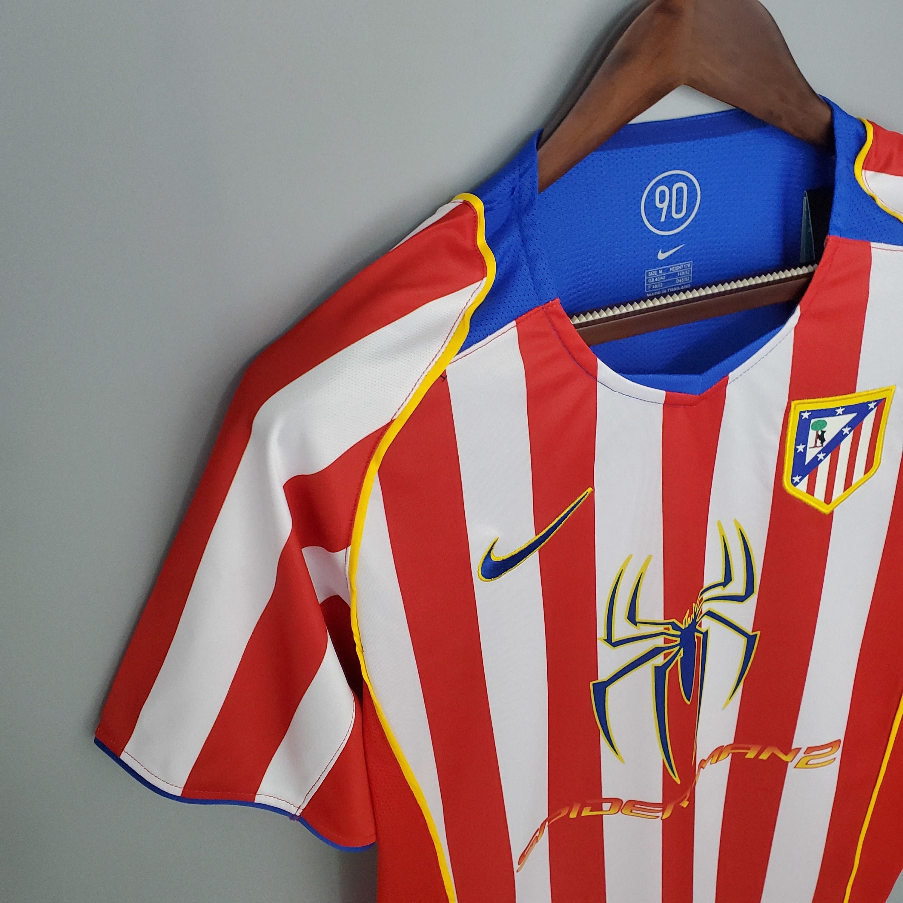 1990s Atletico Madrid Retro Football Shirt | Red White Home