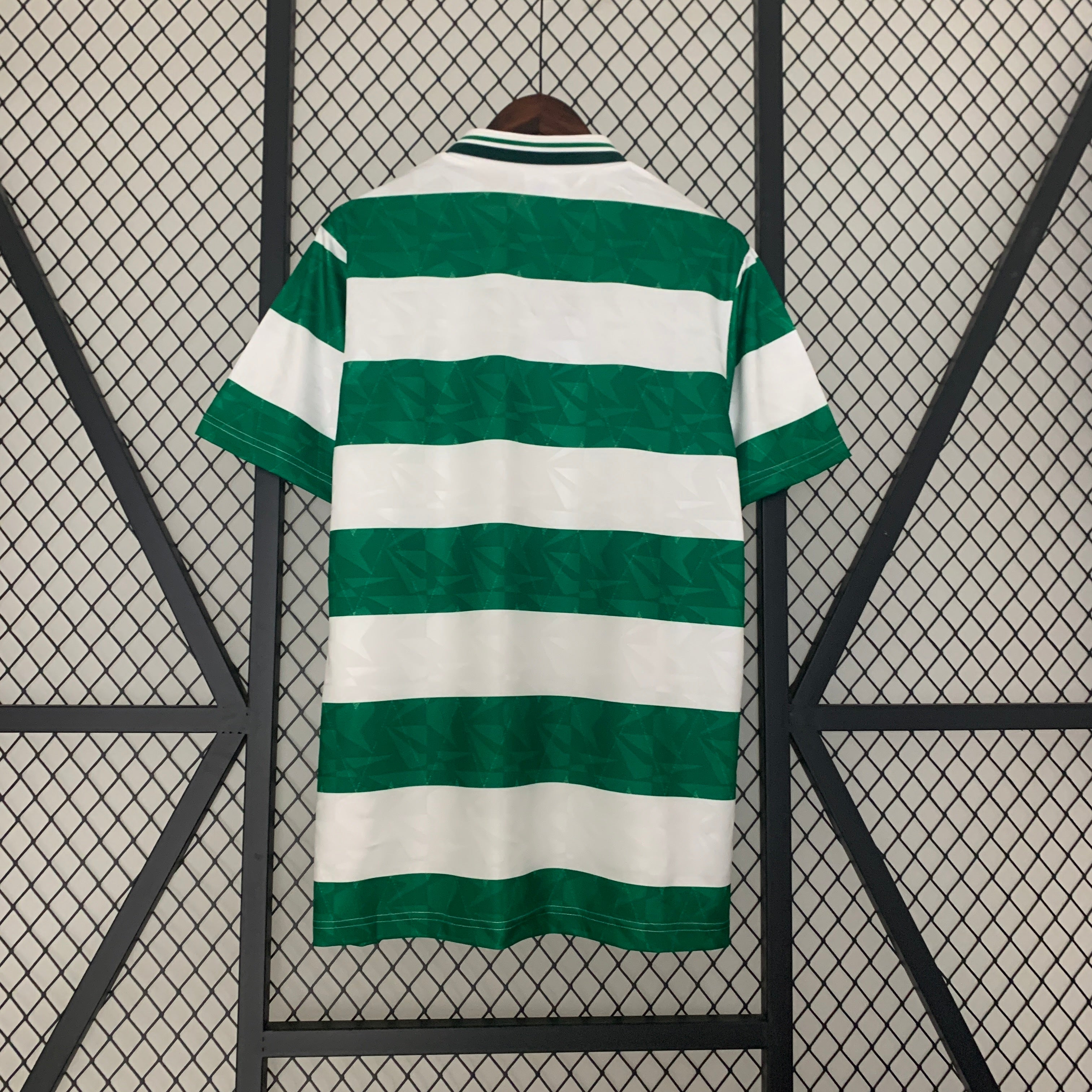 1990s Celtic Retro Football Shirt | Green White Home