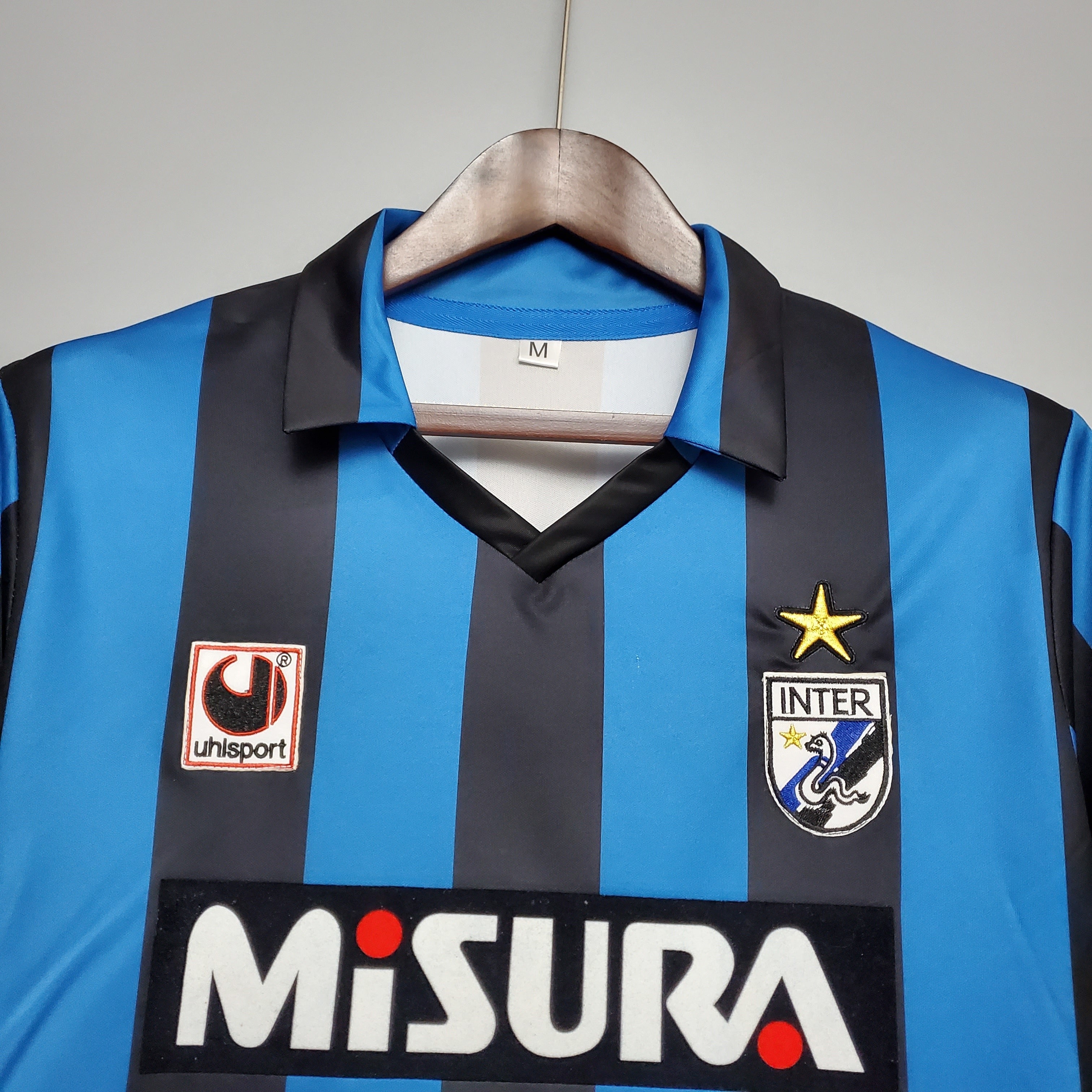1990s Inter Milan Retro Football Shirt | Blue Black Home