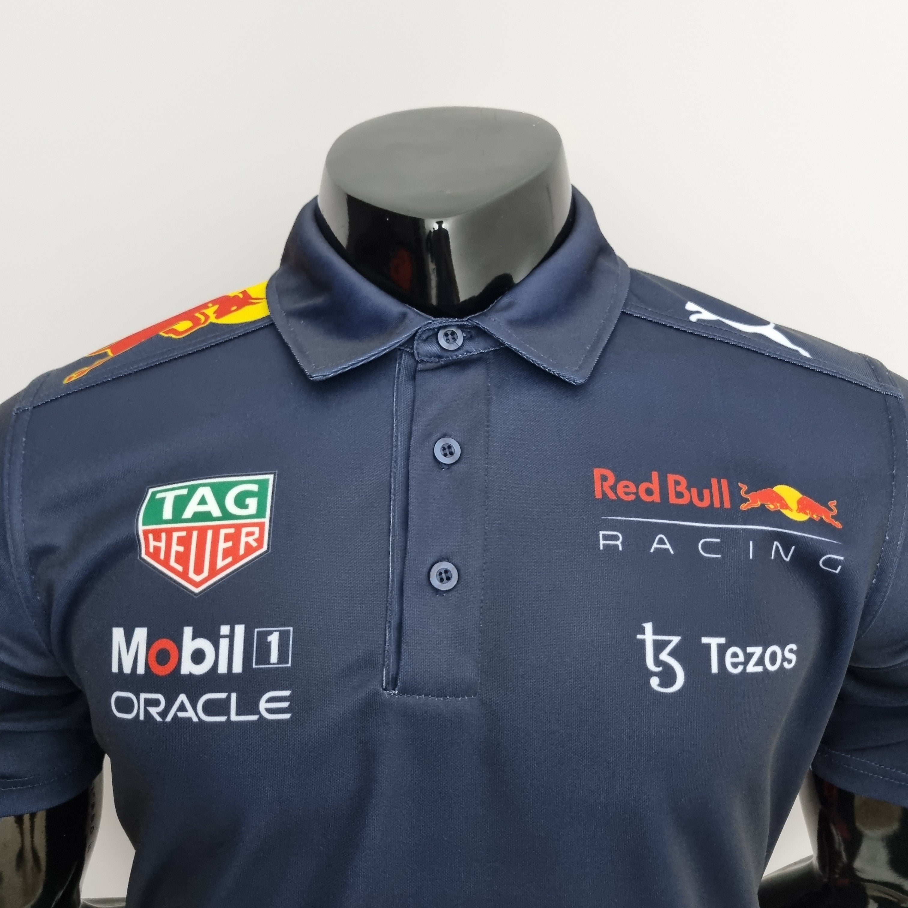Red Bull Racing F1 2023 Polo – Player Fit Tag Heuer| Navy Blue