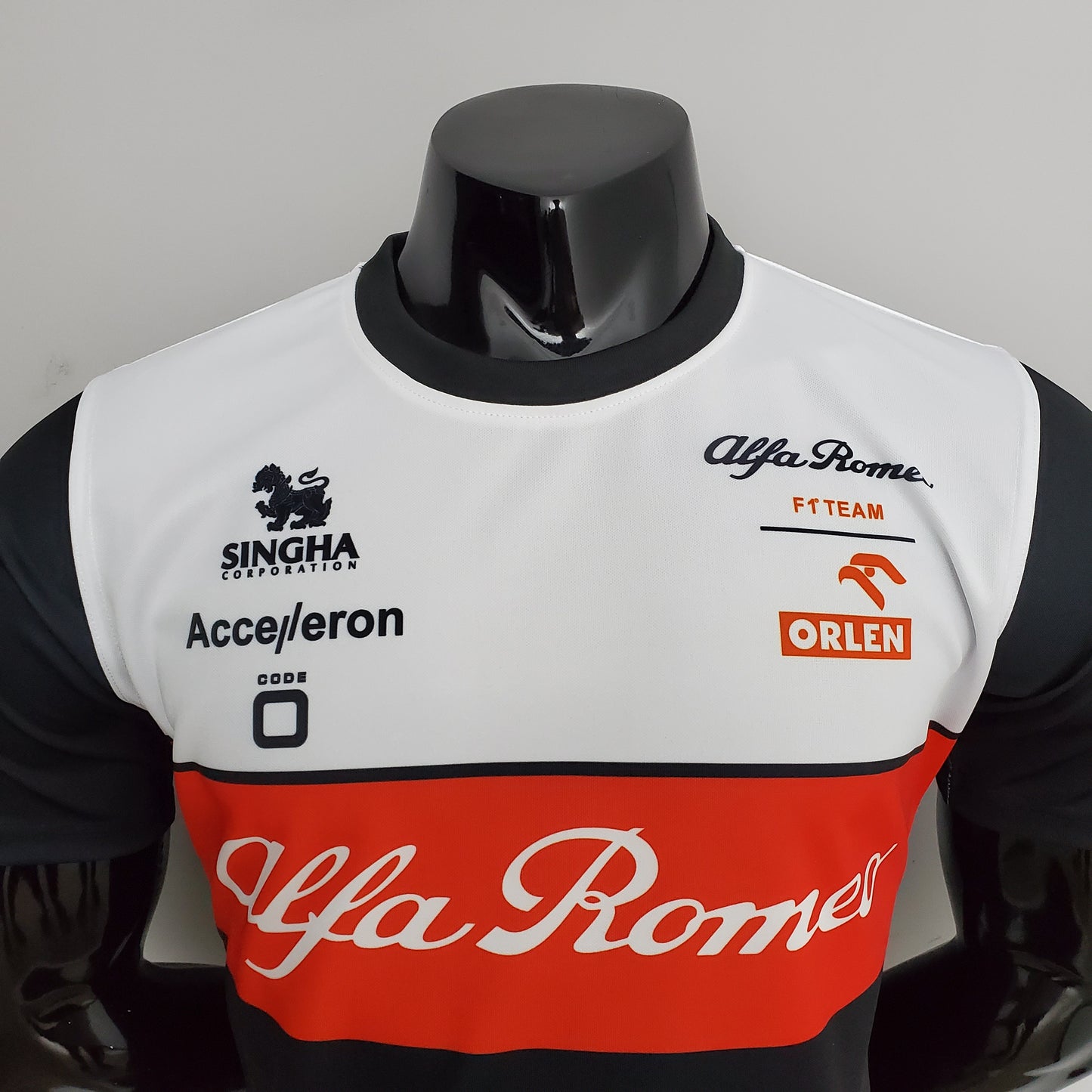 Alfa Romeo F1 2024 Player Fit T-Shirt – Orlen | Black White